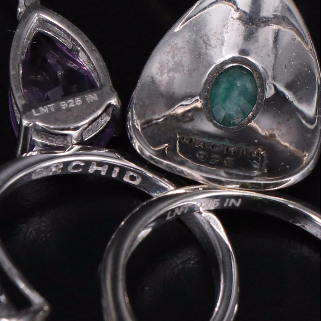 14 Assorted Sterling Silver Rings, Necklaces, Earrings, and Pendants