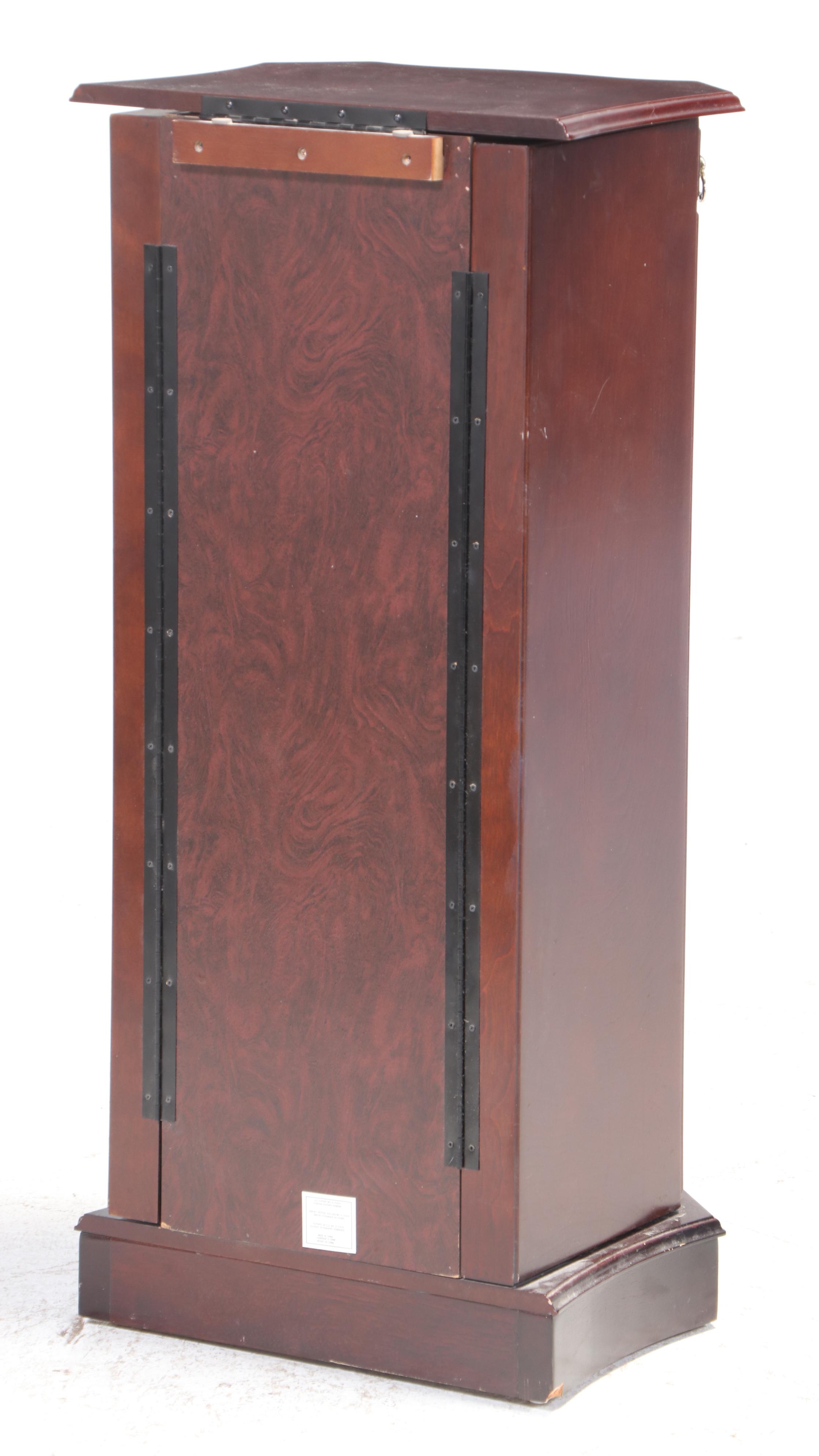 Federal Style Cherrywood-Stained Jewelry Armoire