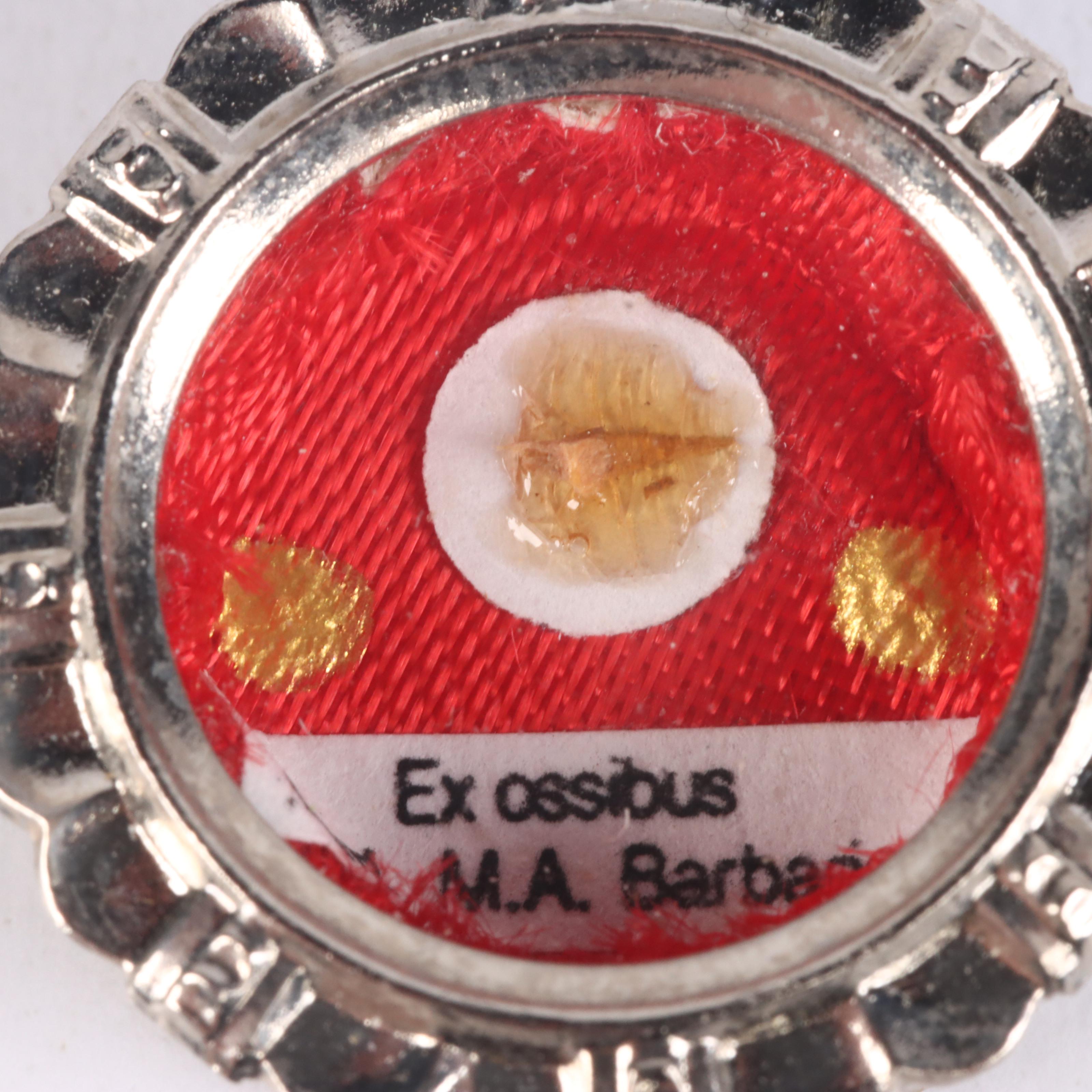 First Class Relic of Cardinal Marcantonio Barbarigo in Reliquary with Seal