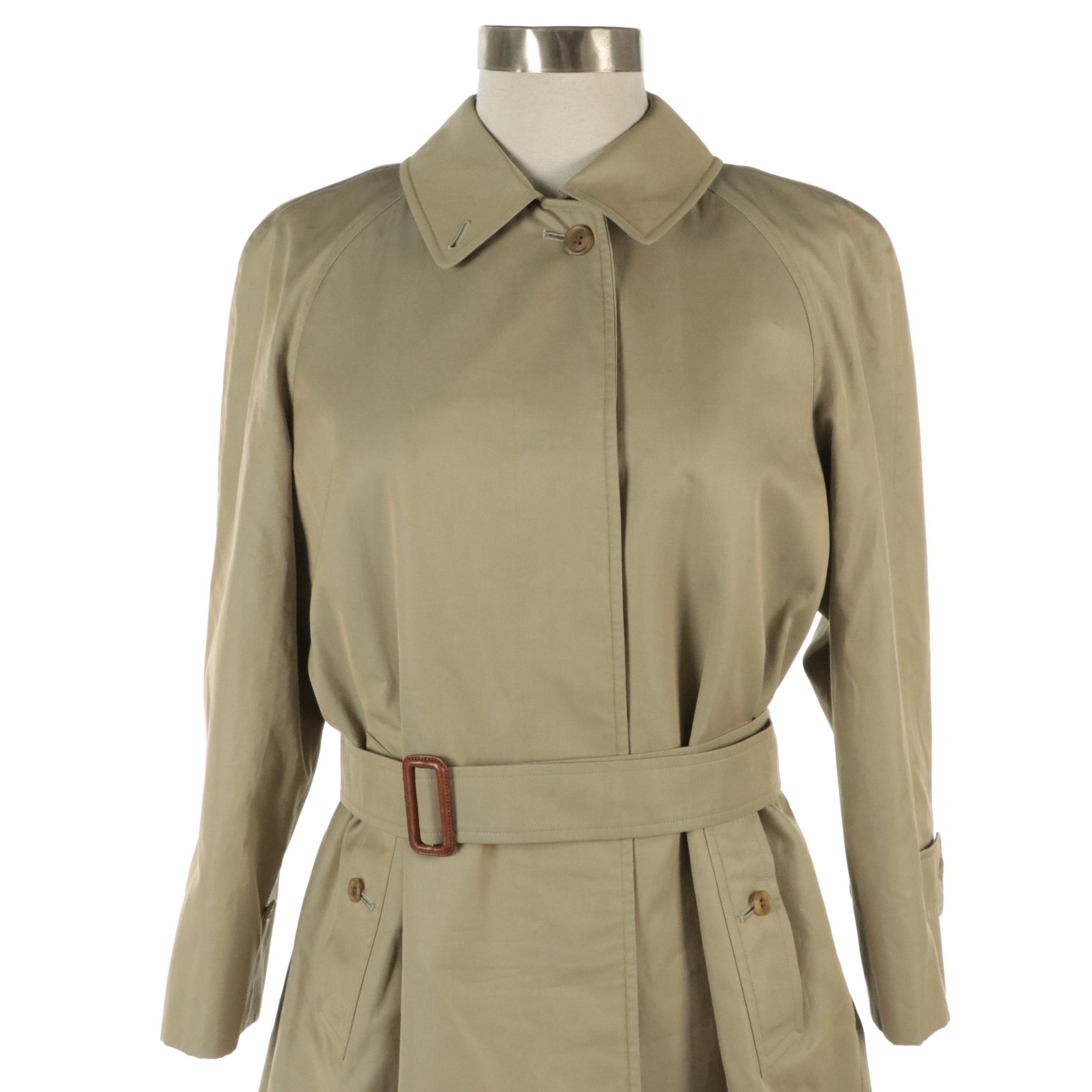 Burberrys Cotton Raincoat with Wool Liner, Made in Japan