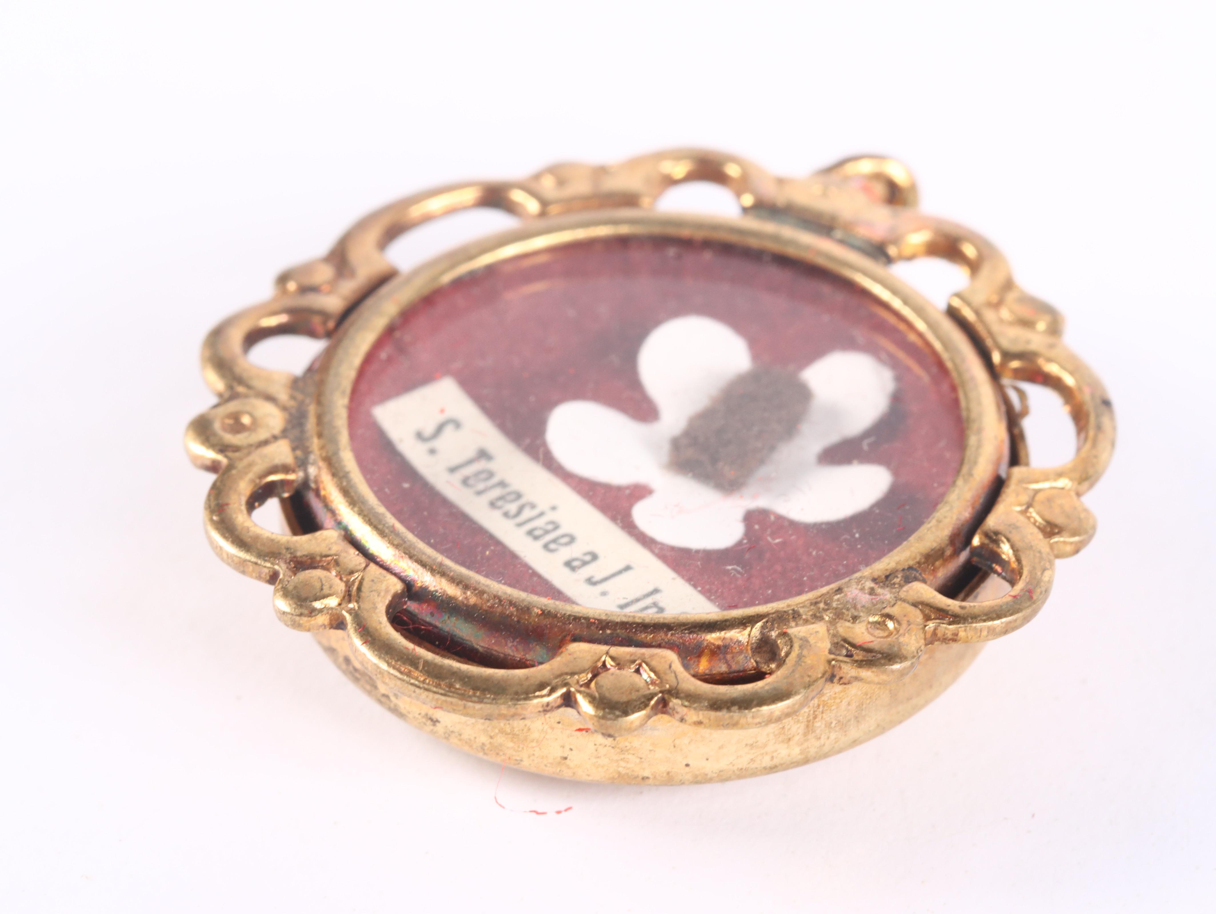 First Class Relic of Saint Thérèse of Lisieux in Reliquary with Seal