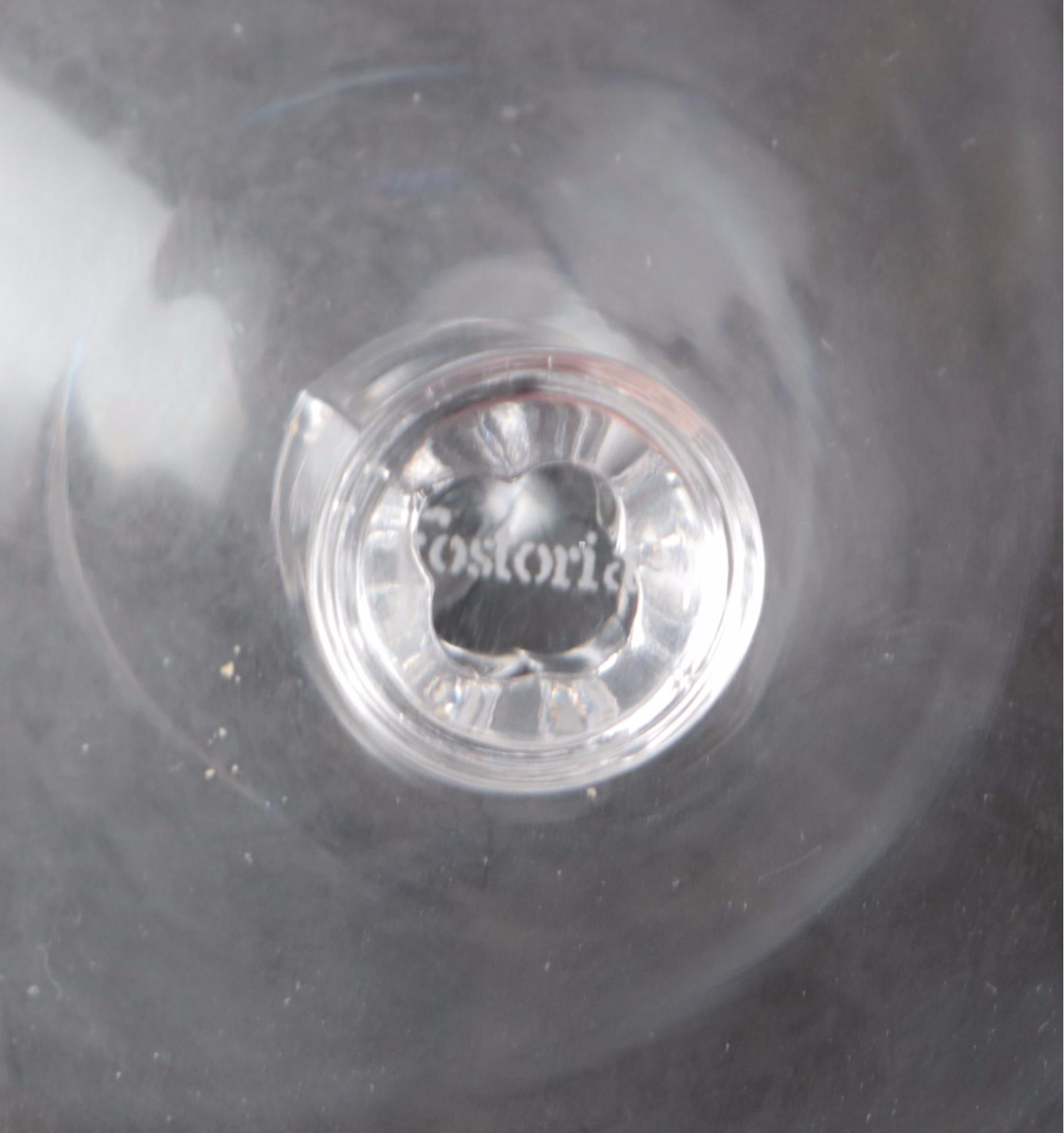 Fostoria "Patrician" Wine and Iced Glasses with Oxo Stainless Steel Ice Bucket