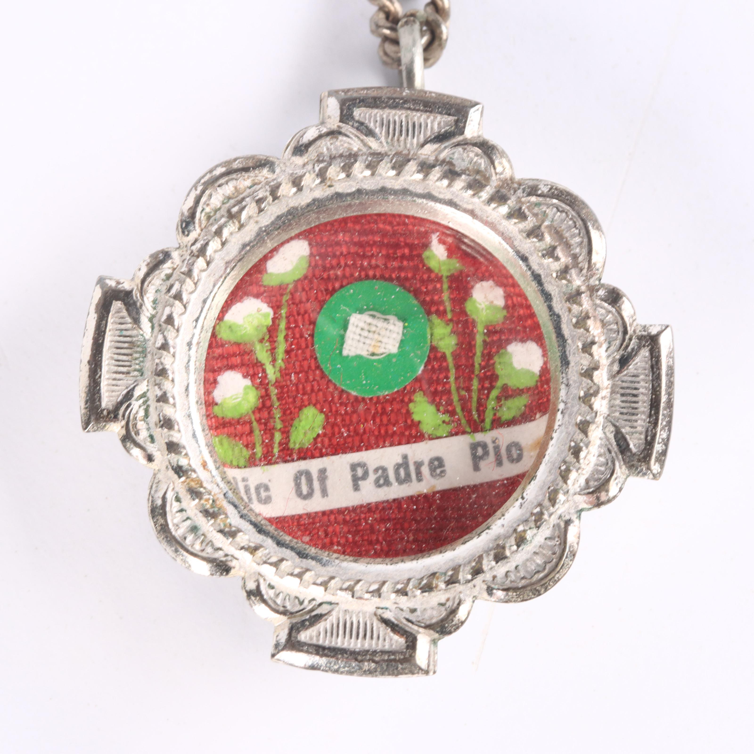 Second Class Relic of Saint Padre Pio in Reliquary with Seal