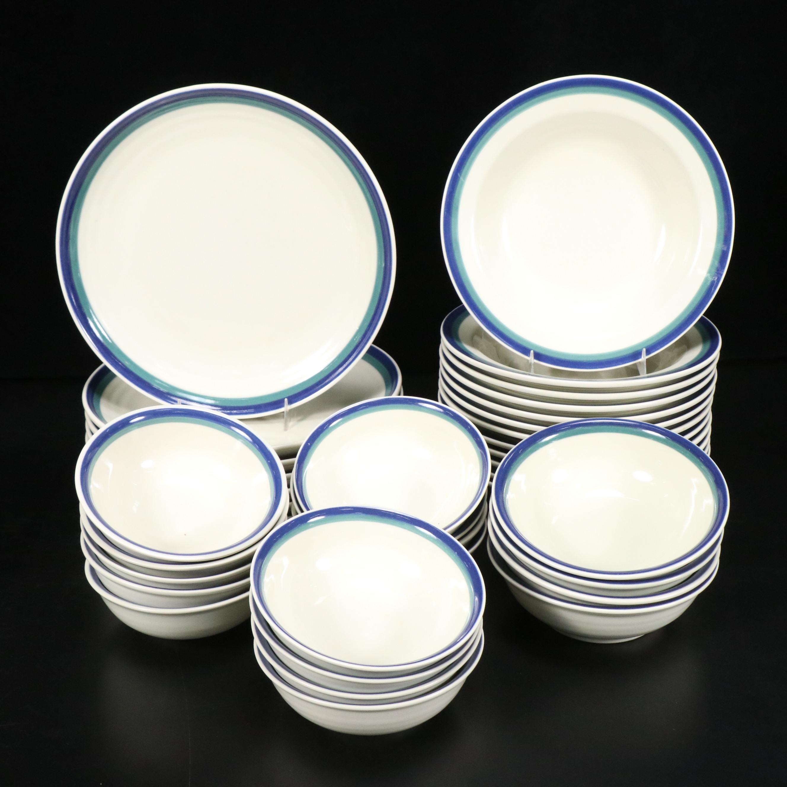 Pfaltzgraff "Ocean Breeze" Dinnerware with Glass Tumblers