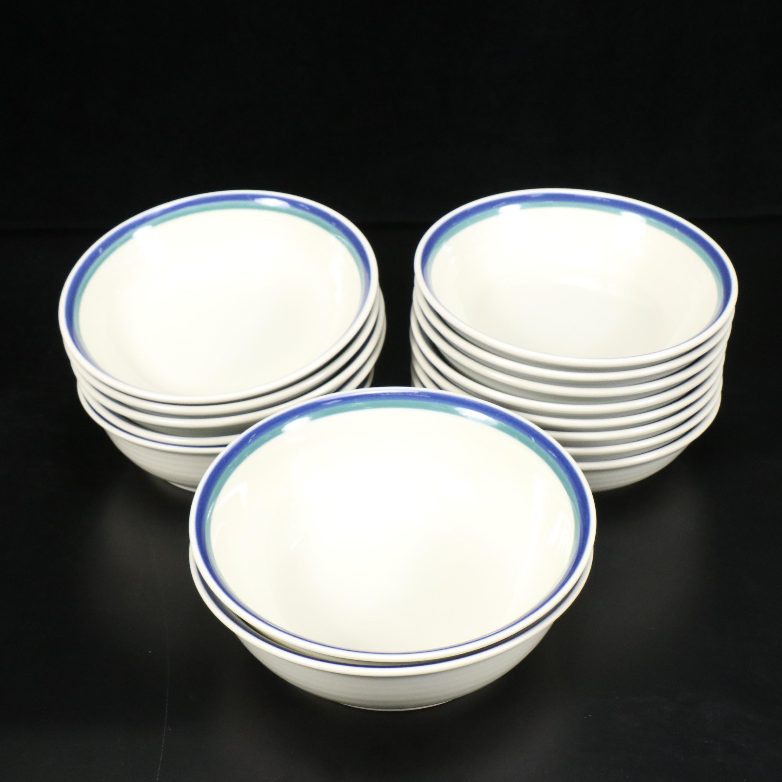 Pfaltzgraff "Ocean Breeze" Dinnerware with Glass Tumblers
