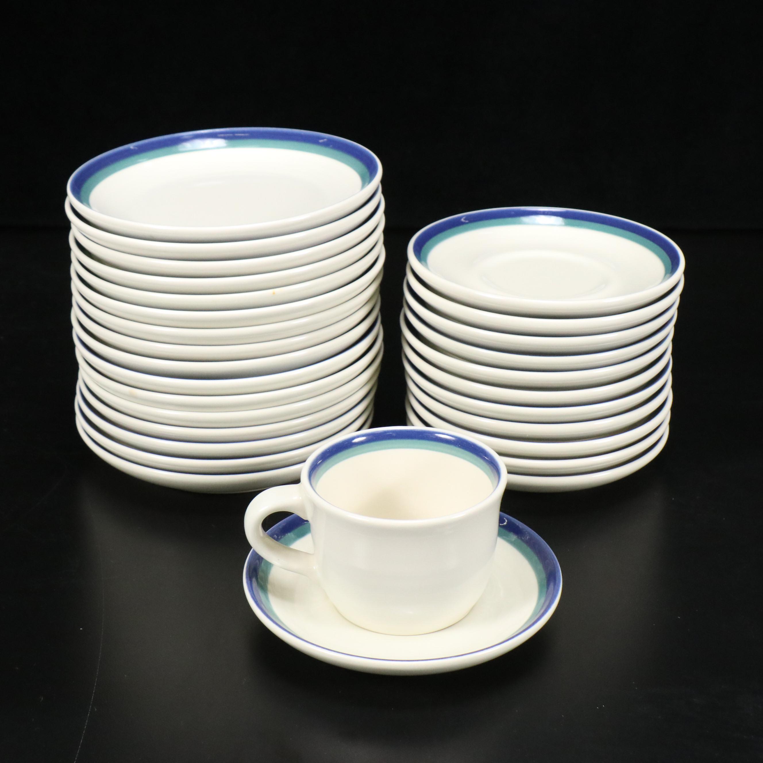 Pfaltzgraff "Ocean Breeze" Dinnerware with Glass Tumblers