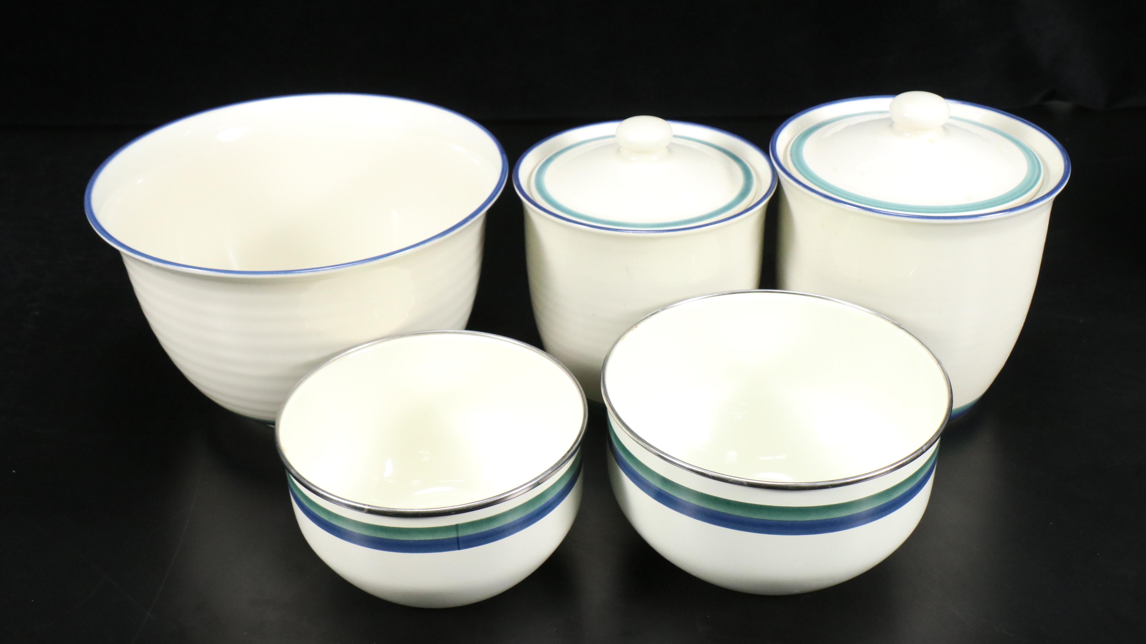 Pfaltzgraff "Ocean Breeze" Dinnerware with Glass Tumblers