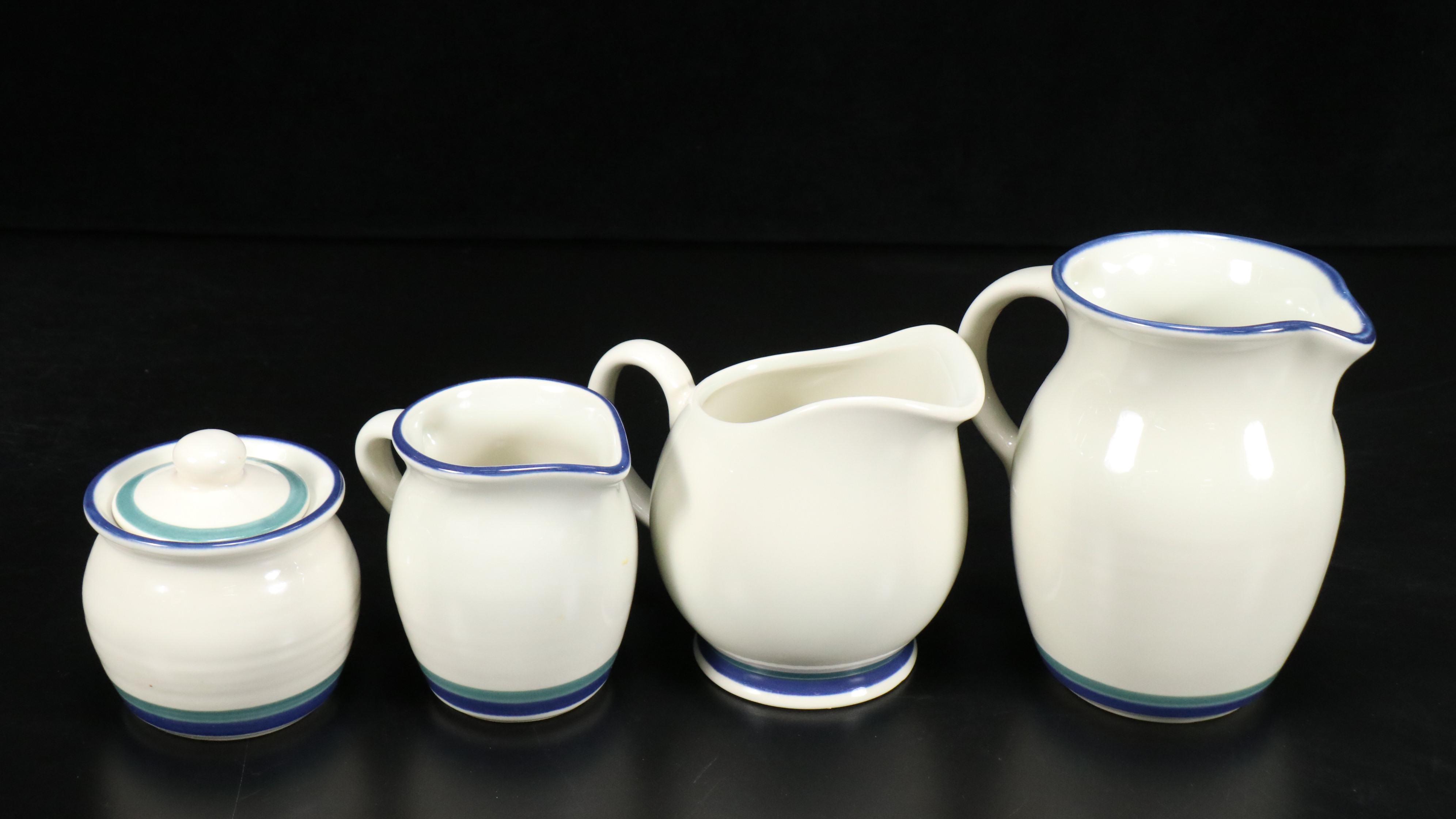 Pfaltzgraff "Ocean Breeze" Dinnerware with Glass Tumblers