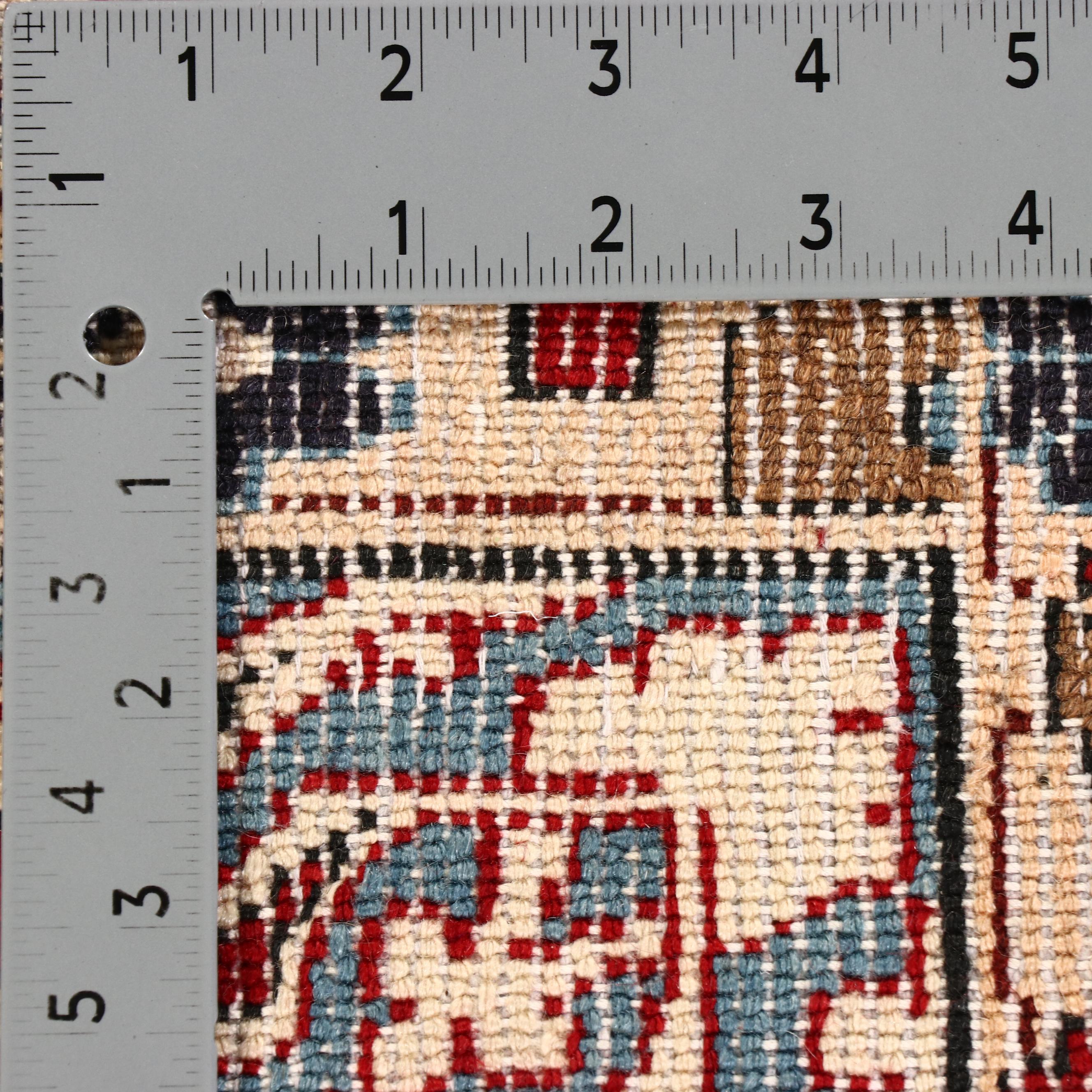 4'9 x 7'2 Hand-Knotted Persian Mashhad Area Rug