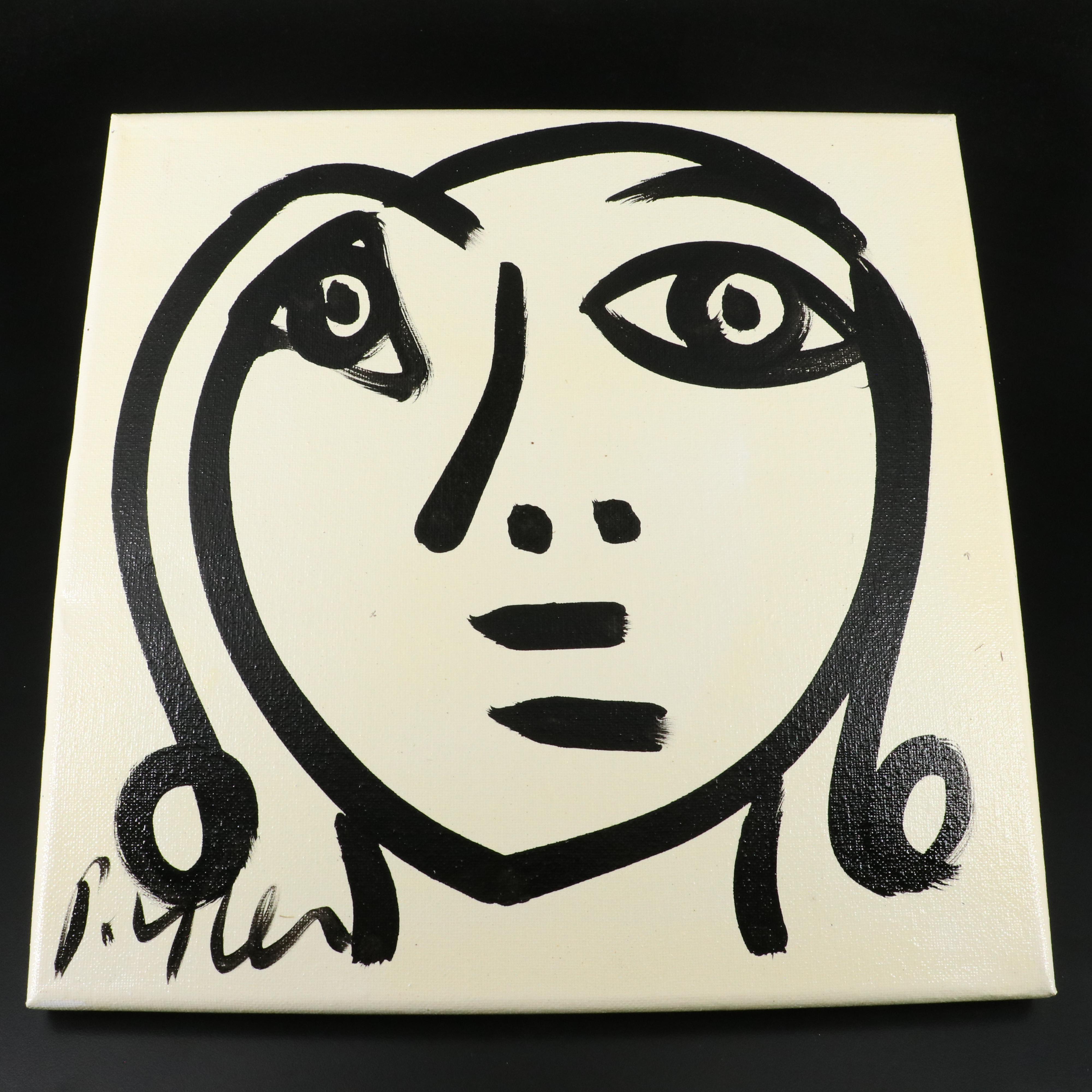 Peter Robert Keil Stylized Acrylic Portrait