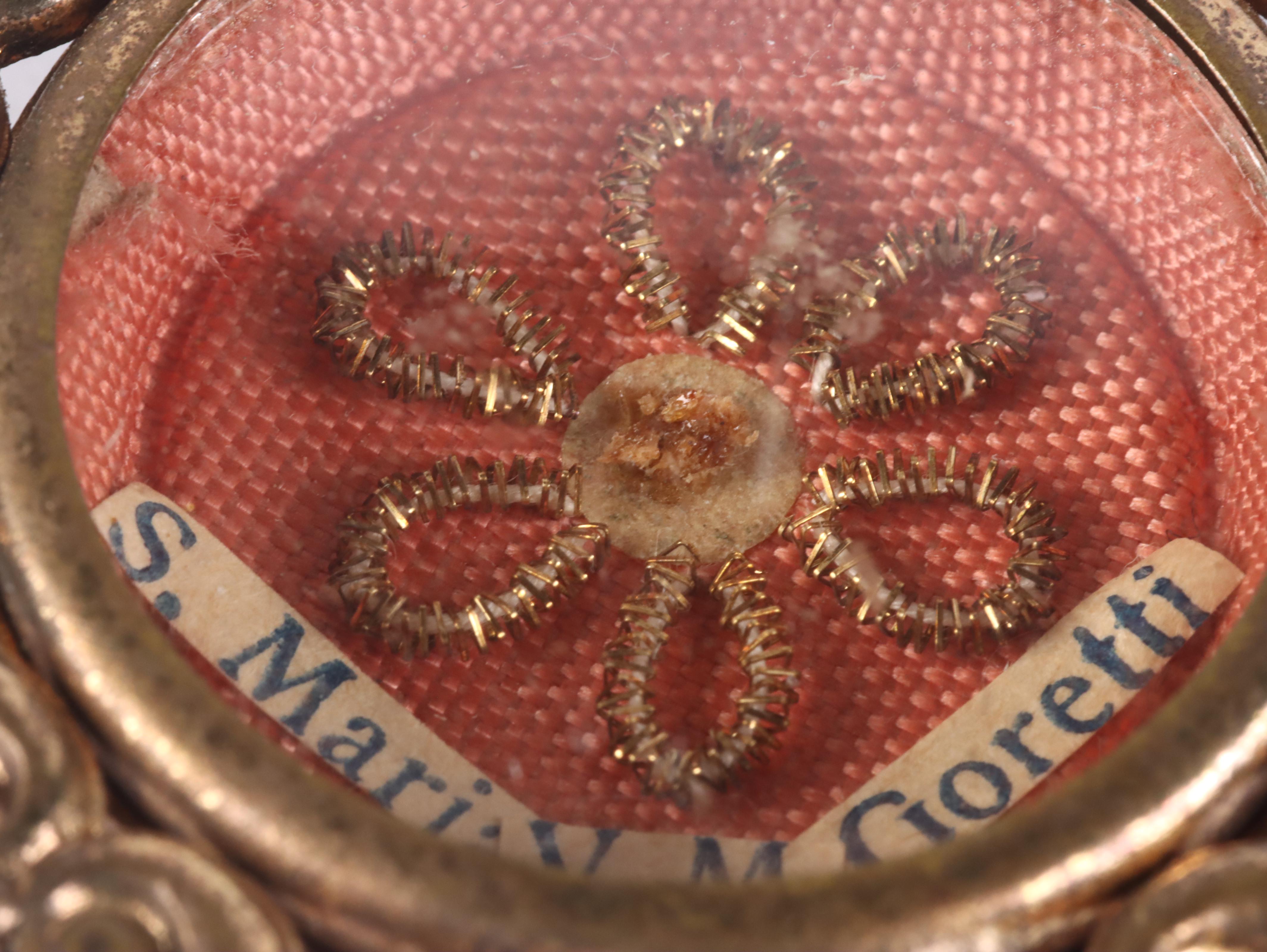 First Class Relic of Saint Maria Goretti in Reliquary with Seal