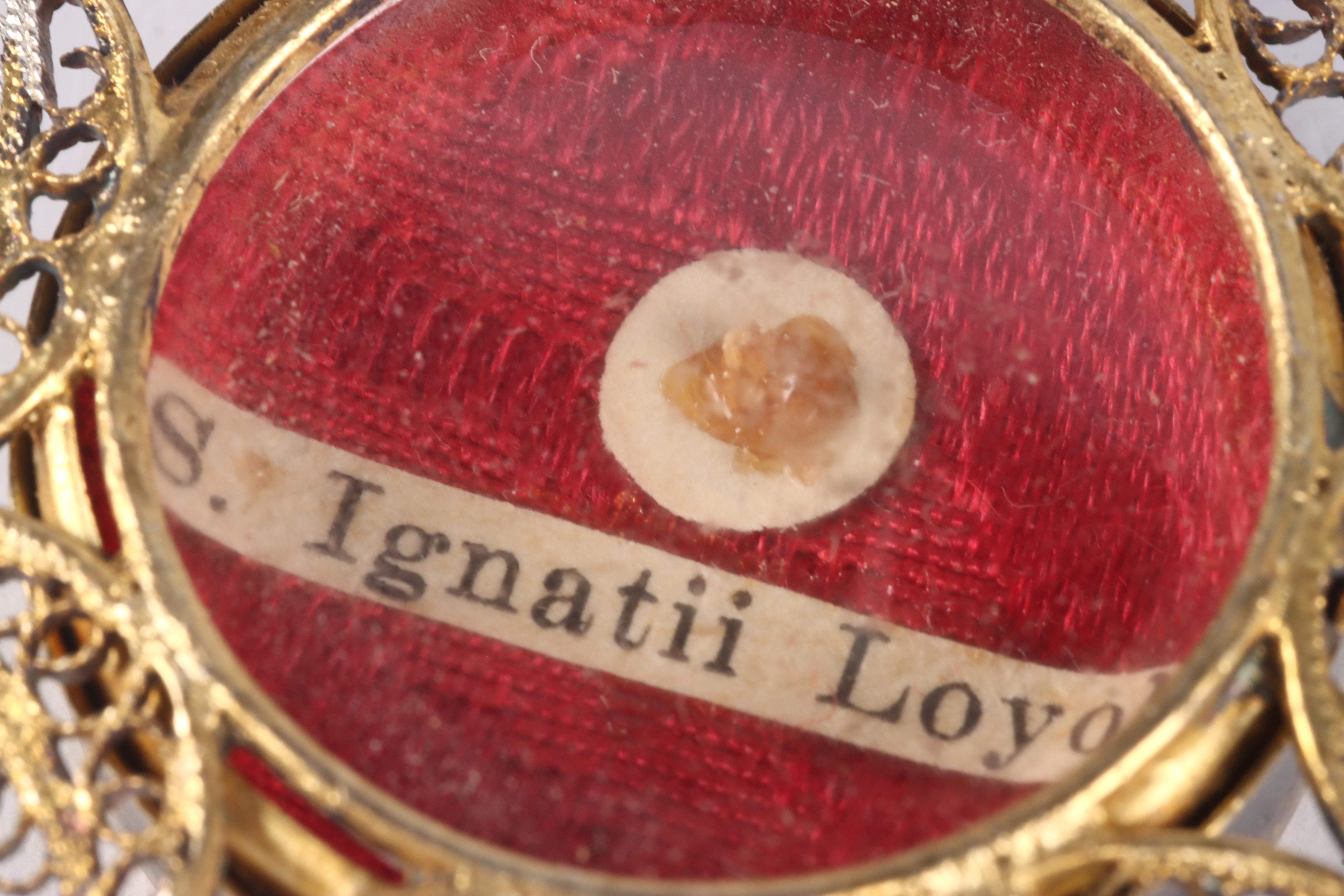 First Class Relic of Saint Ignatius of Loyola in Reliquary with Seal