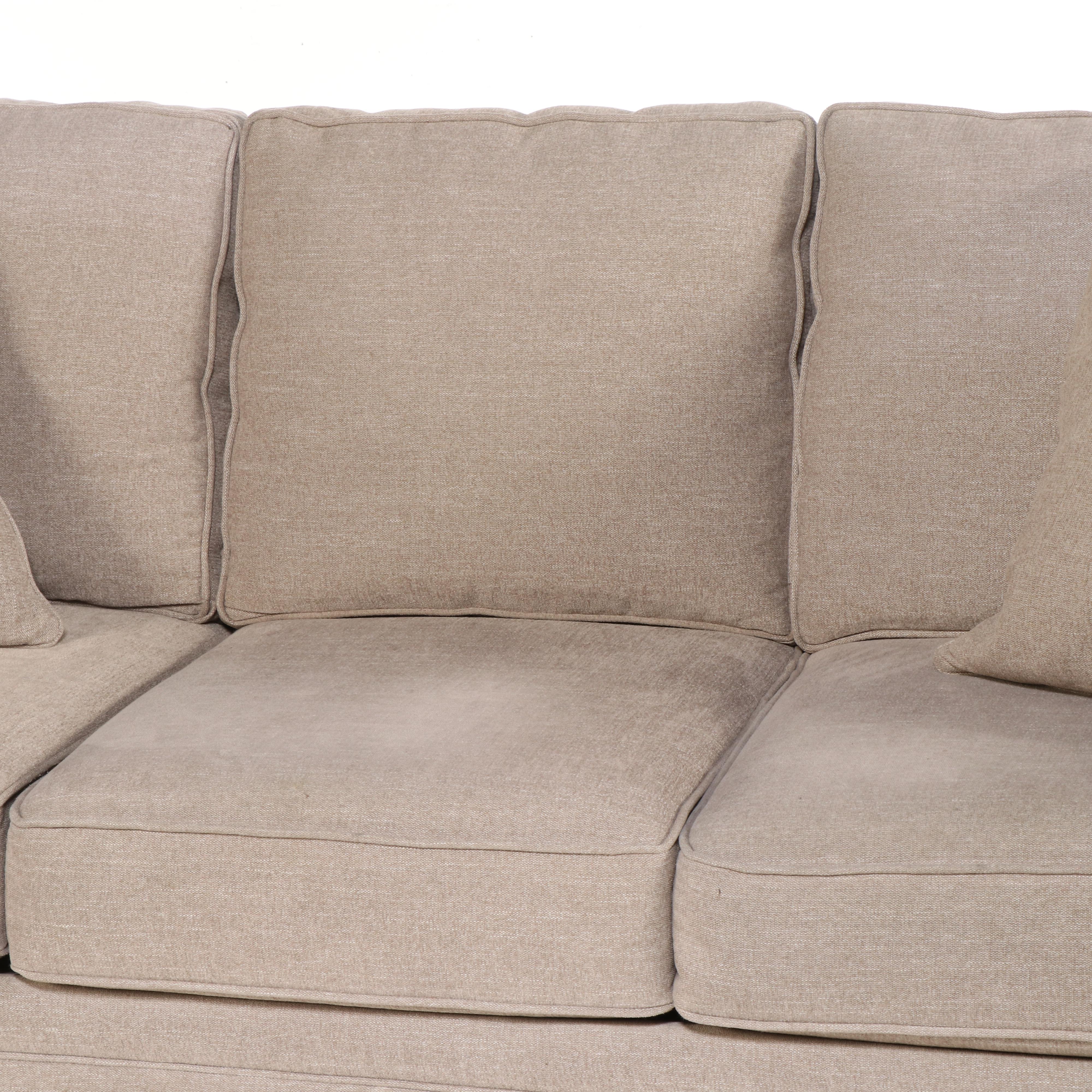 Haverty's "Sandy" Upholstered Roll-Arm Sofa