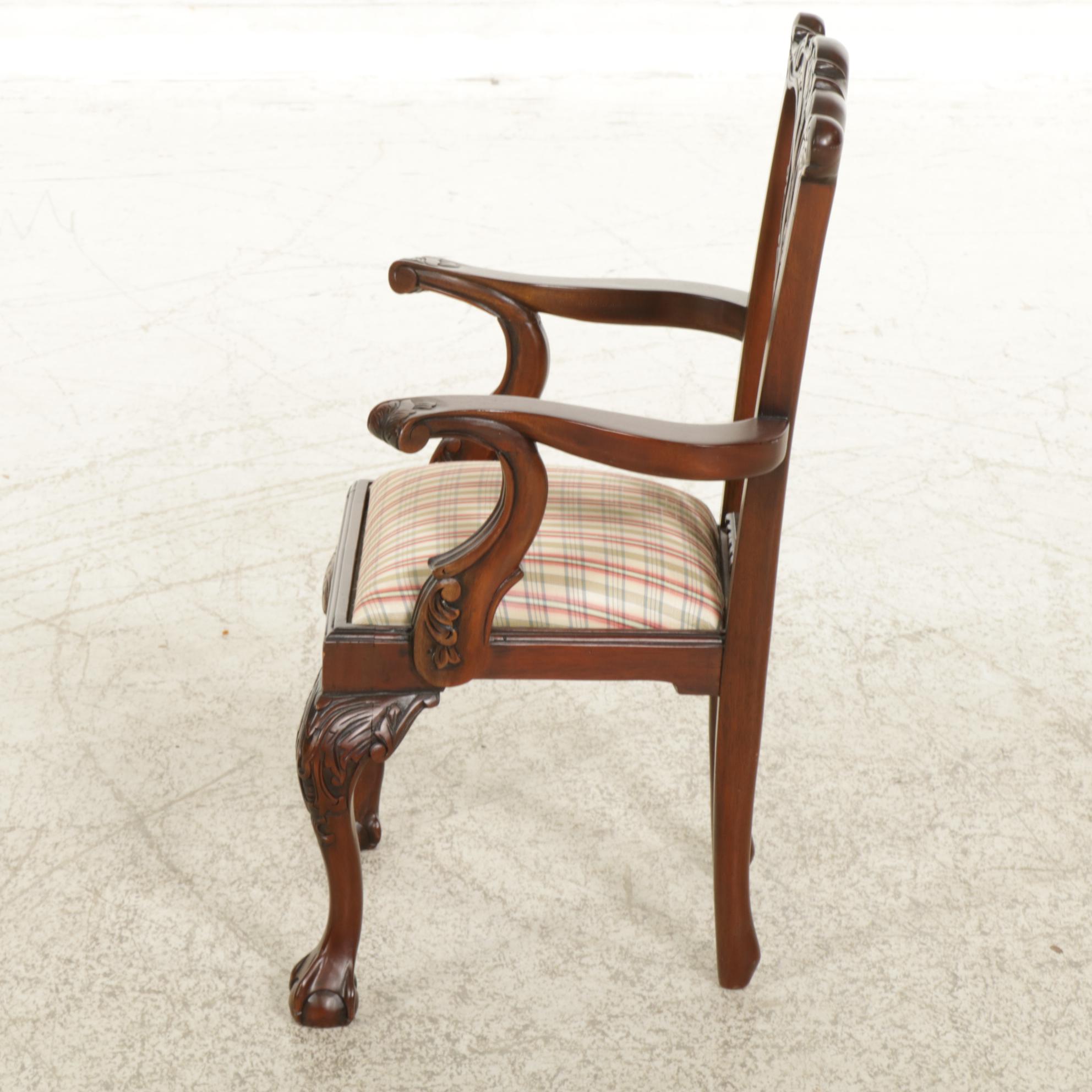Chippendale Style Carved Mahogany Child's Chair, 21st Century