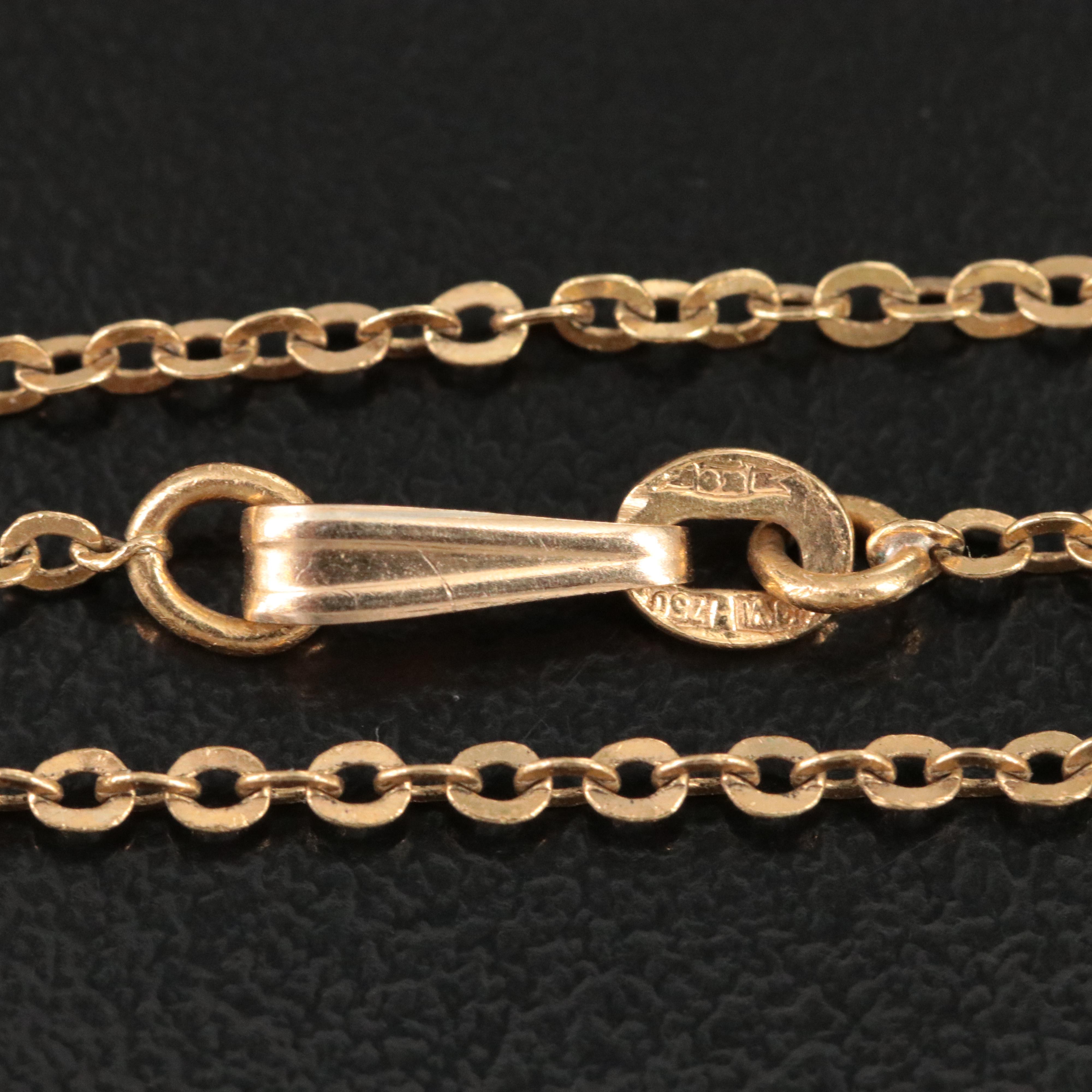 1918 14K Elgin Hunting Case Pocket Watch & 18K Chain