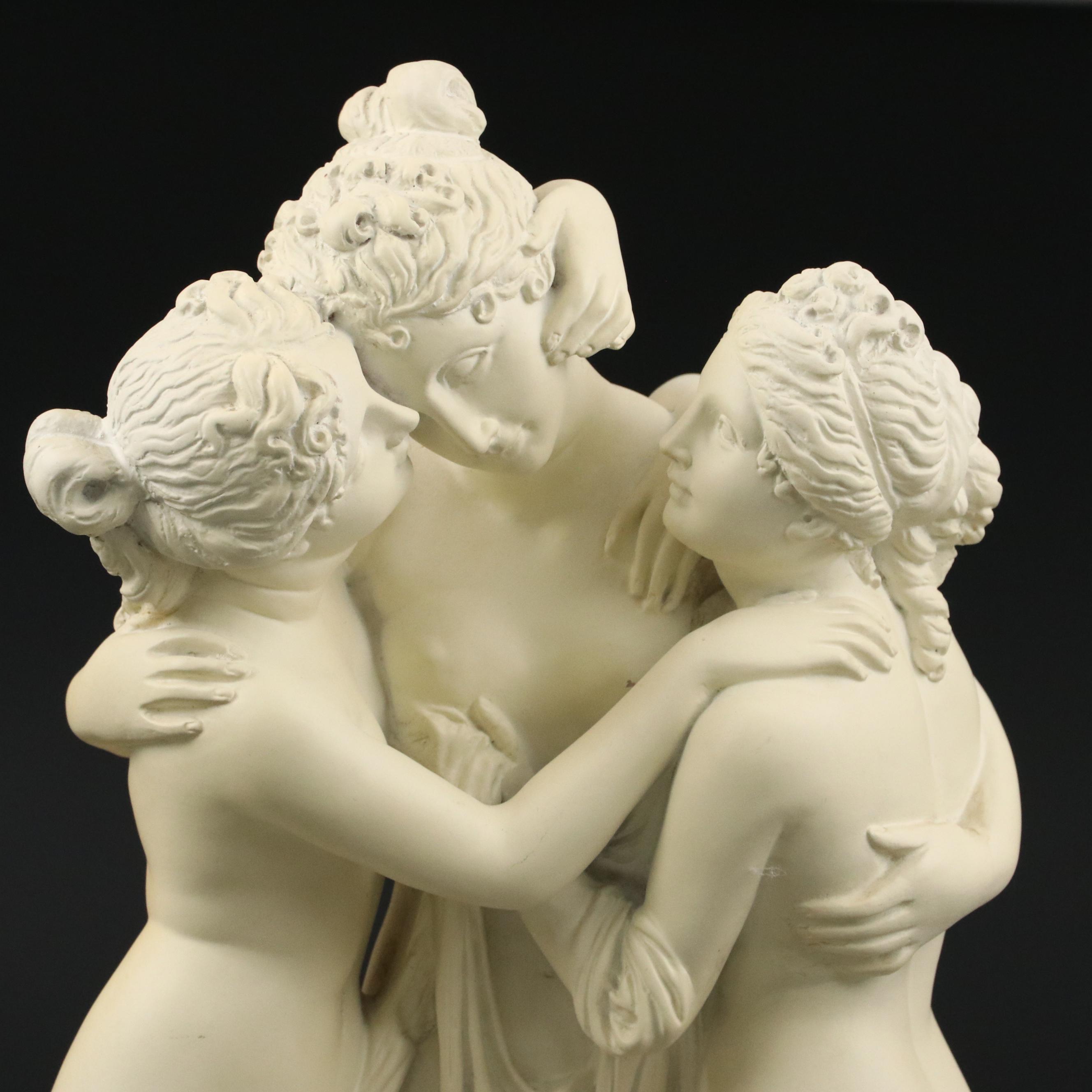 Austin Sculpture Composite After Antonio Canova "The Three Graces"