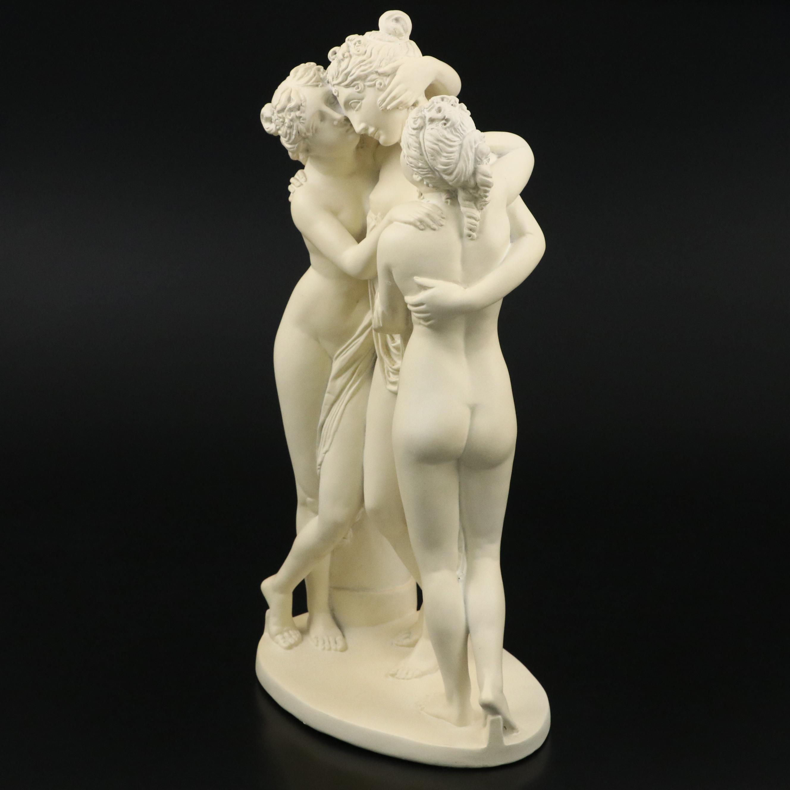 Austin Sculpture Composite After Antonio Canova "The Three Graces"