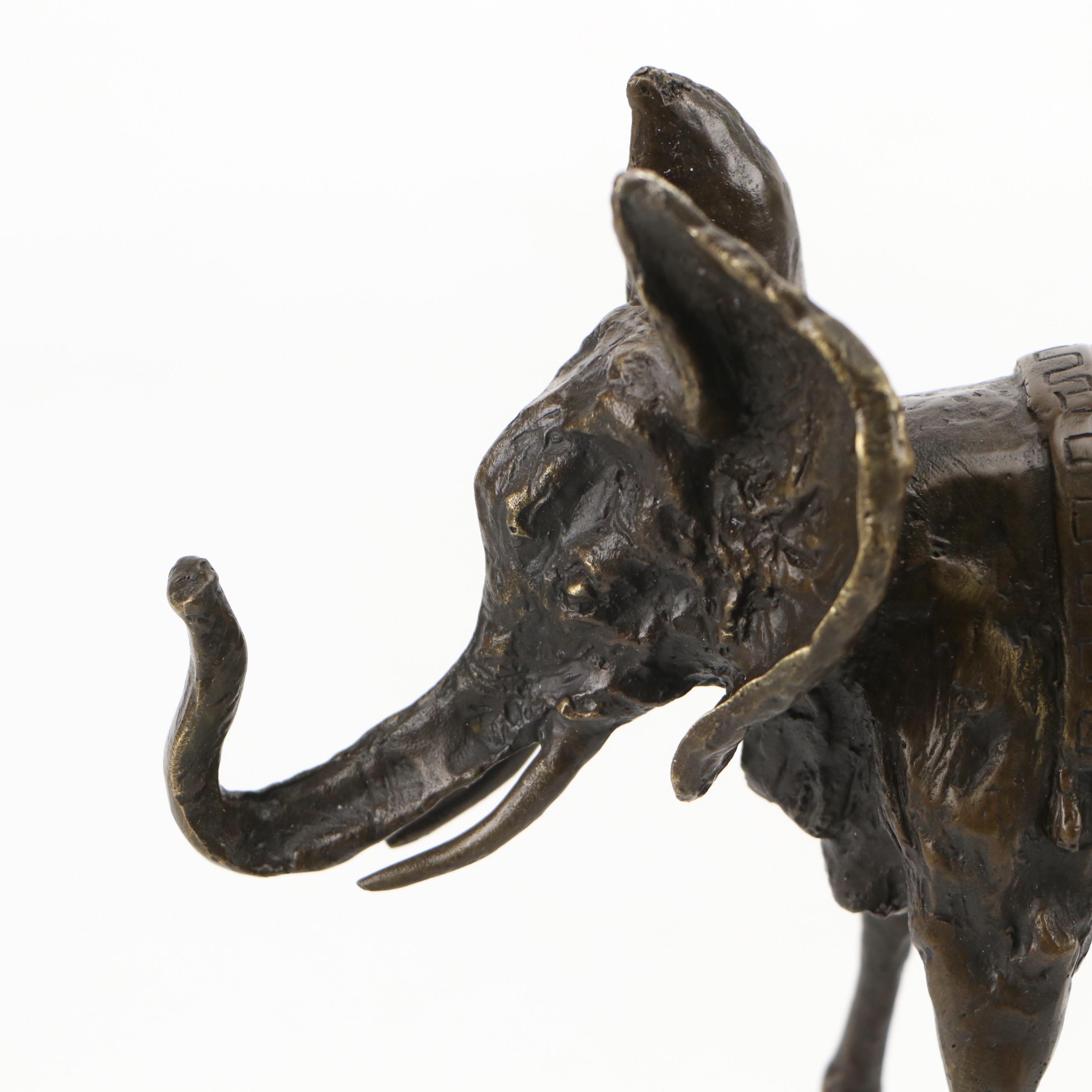 Cast Bronze Sculpture After Salvador Dalí "Triumphant Elephant"