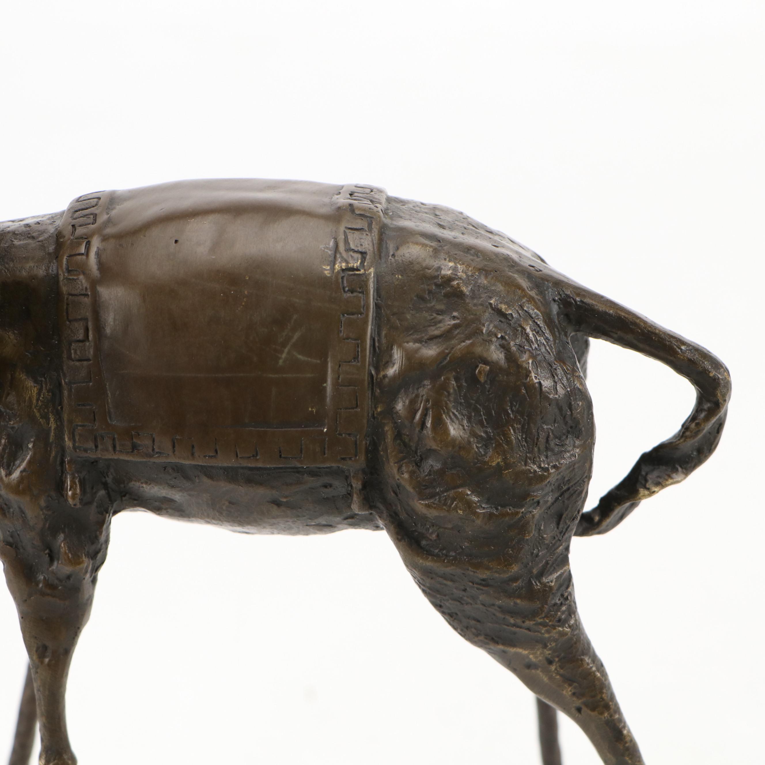 Cast Bronze Sculpture After Salvador Dalí "Triumphant Elephant"