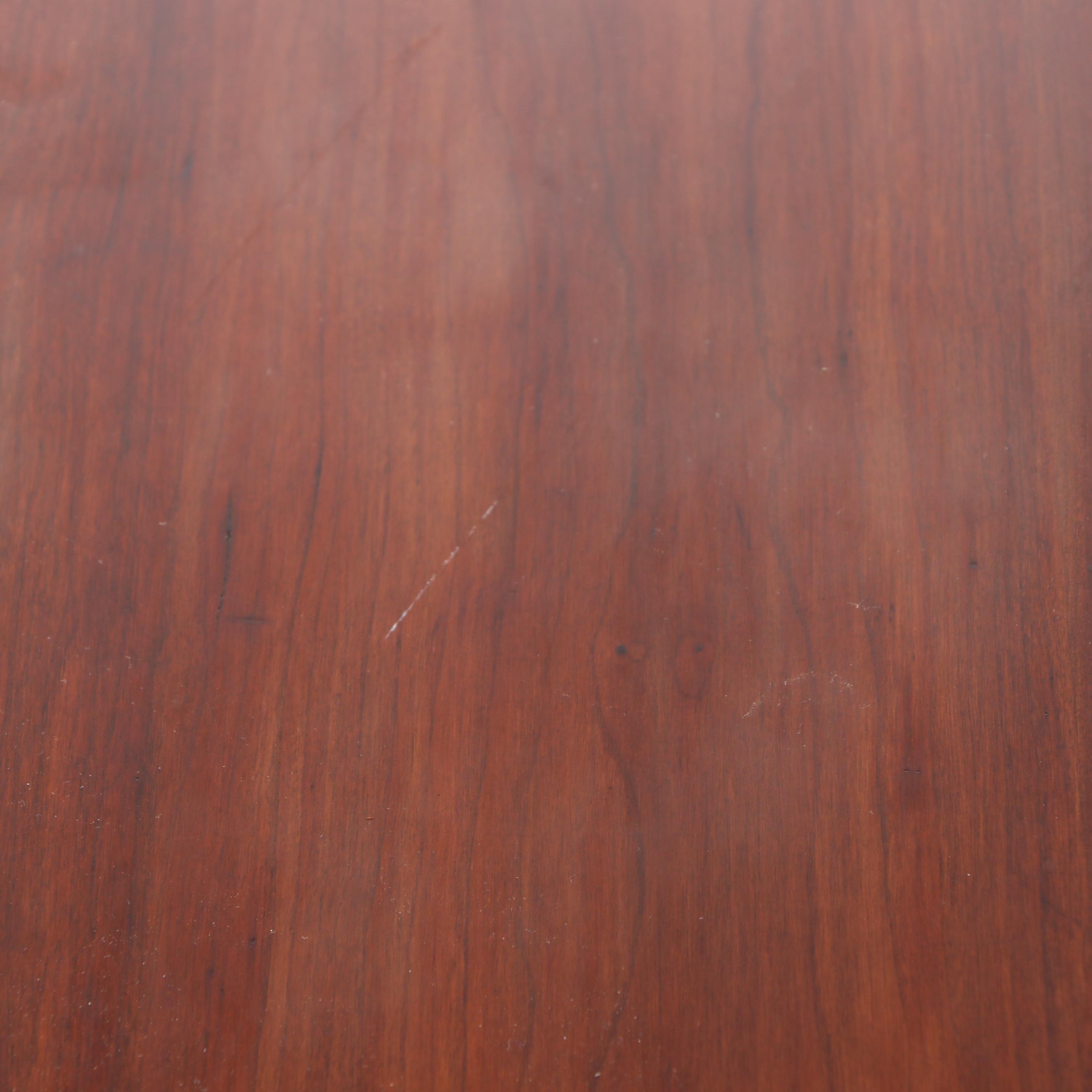 Seven-Piece Queen Anne Style Dining Set with Henkel-Harris Black Cherry Chairs