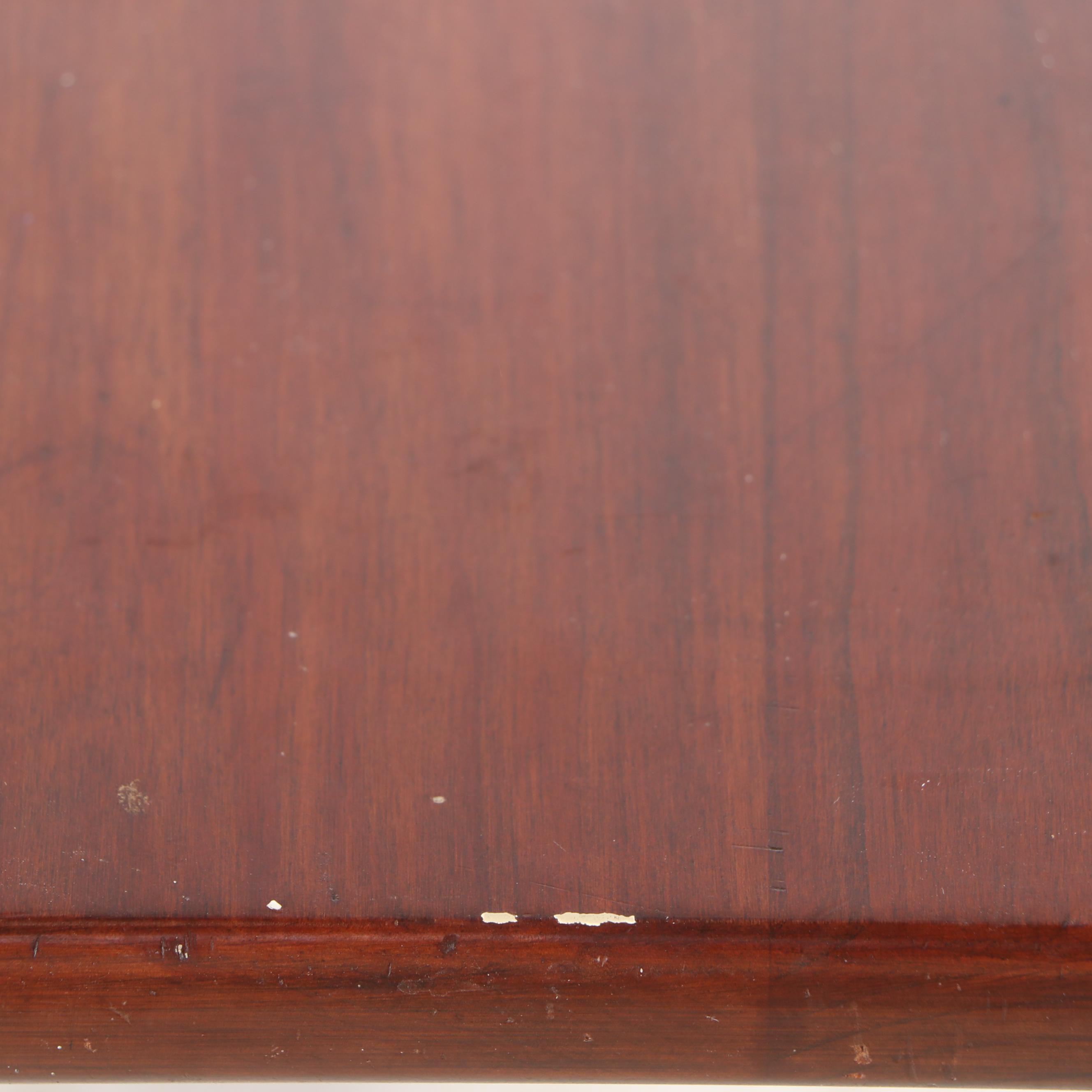 Seven-Piece Queen Anne Style Dining Set with Henkel-Harris Black Cherry Chairs