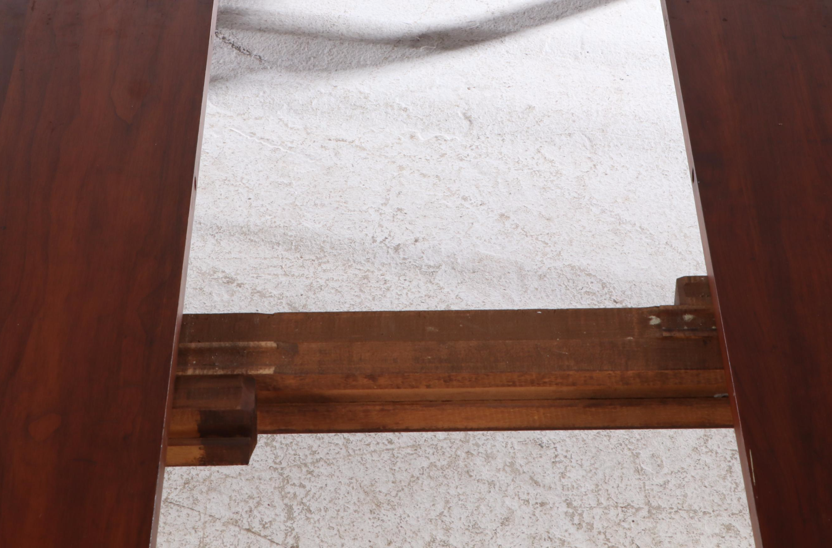 Seven-Piece Queen Anne Style Dining Set with Henkel-Harris Black Cherry Chairs