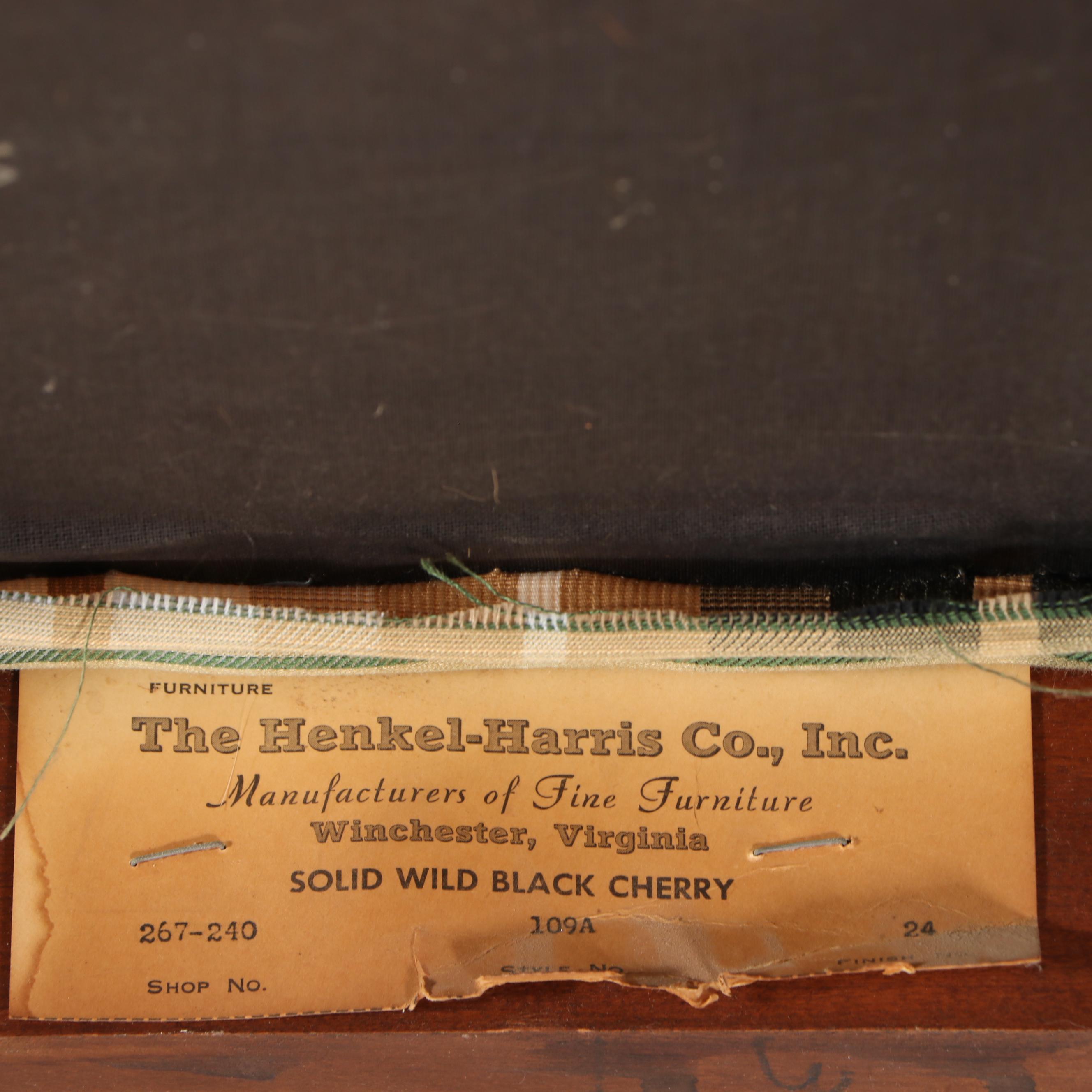 Seven-Piece Queen Anne Style Dining Set with Henkel-Harris Black Cherry Chairs