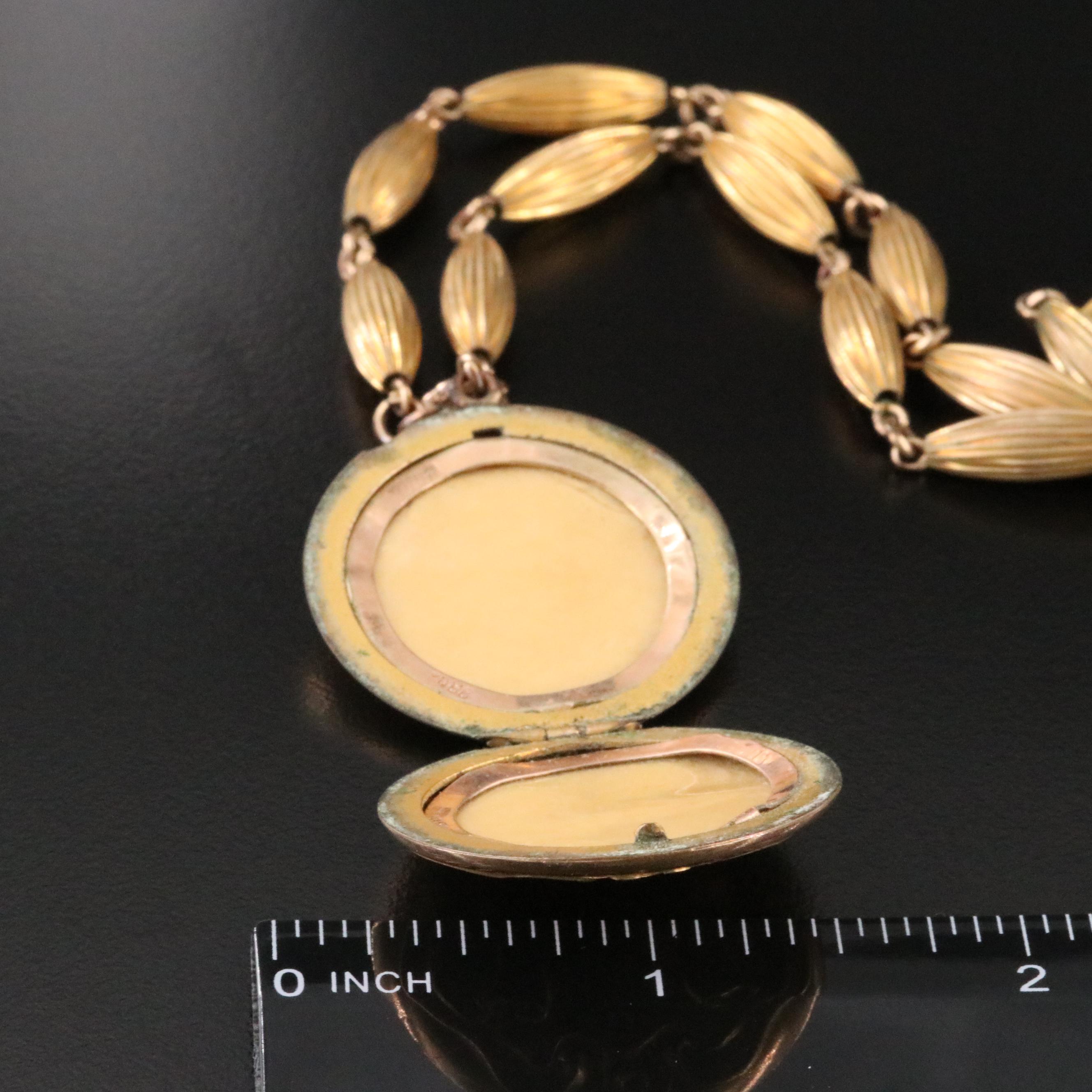 Art Nouveau Locket Necklace