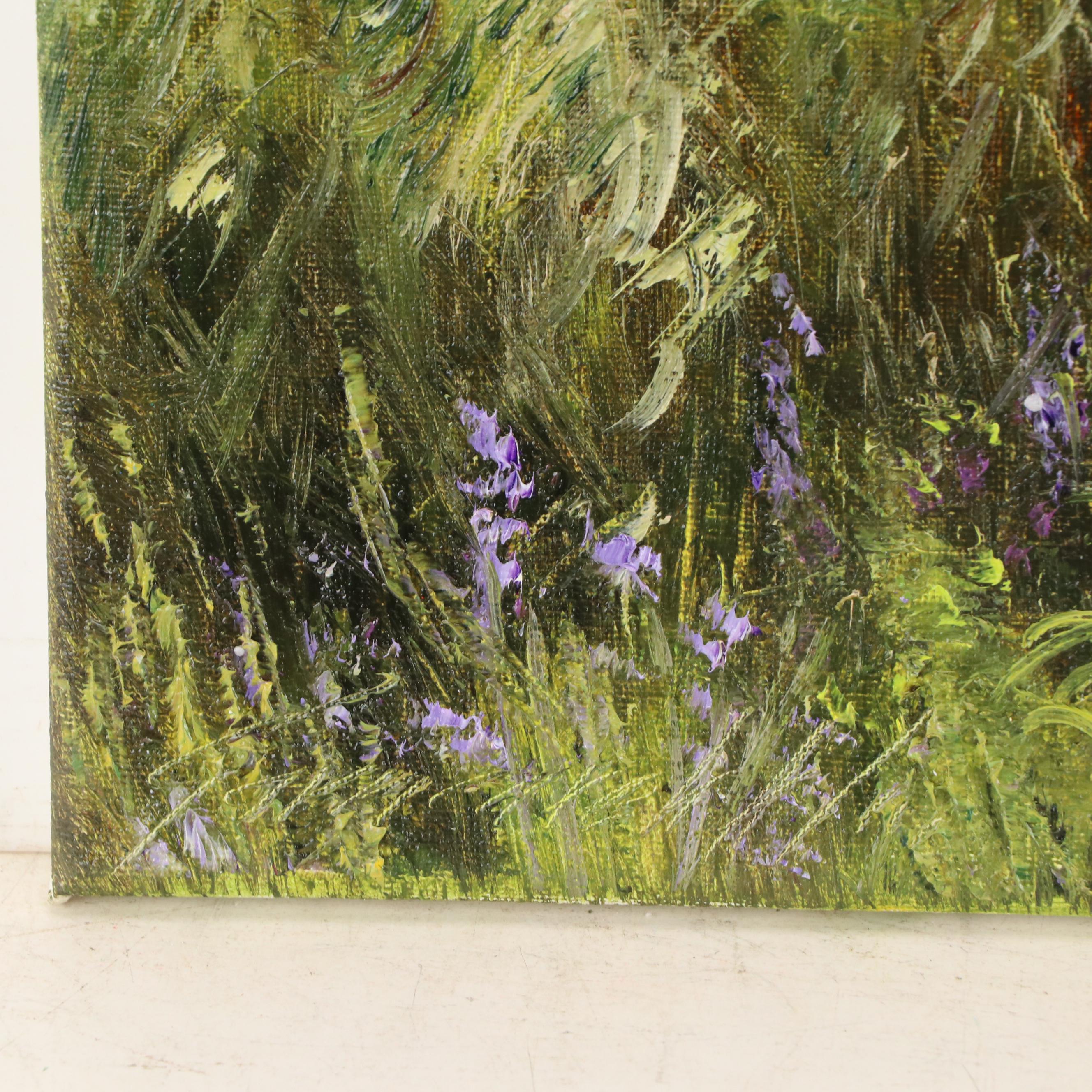 Garncarek Aleksander Pond Landscape Oil Painting, 2024