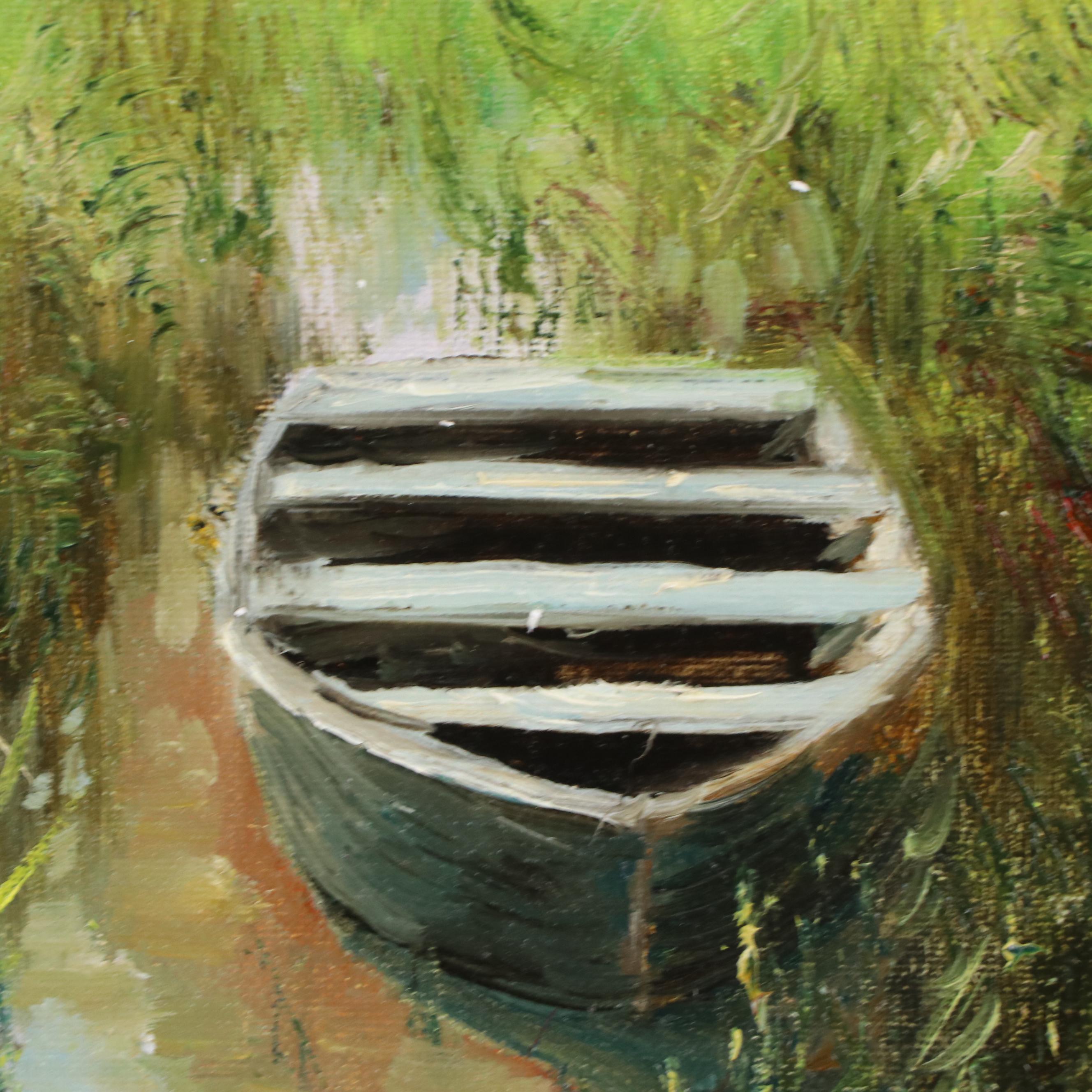 Garncarek Aleksander Pond Landscape Oil Painting, 2024