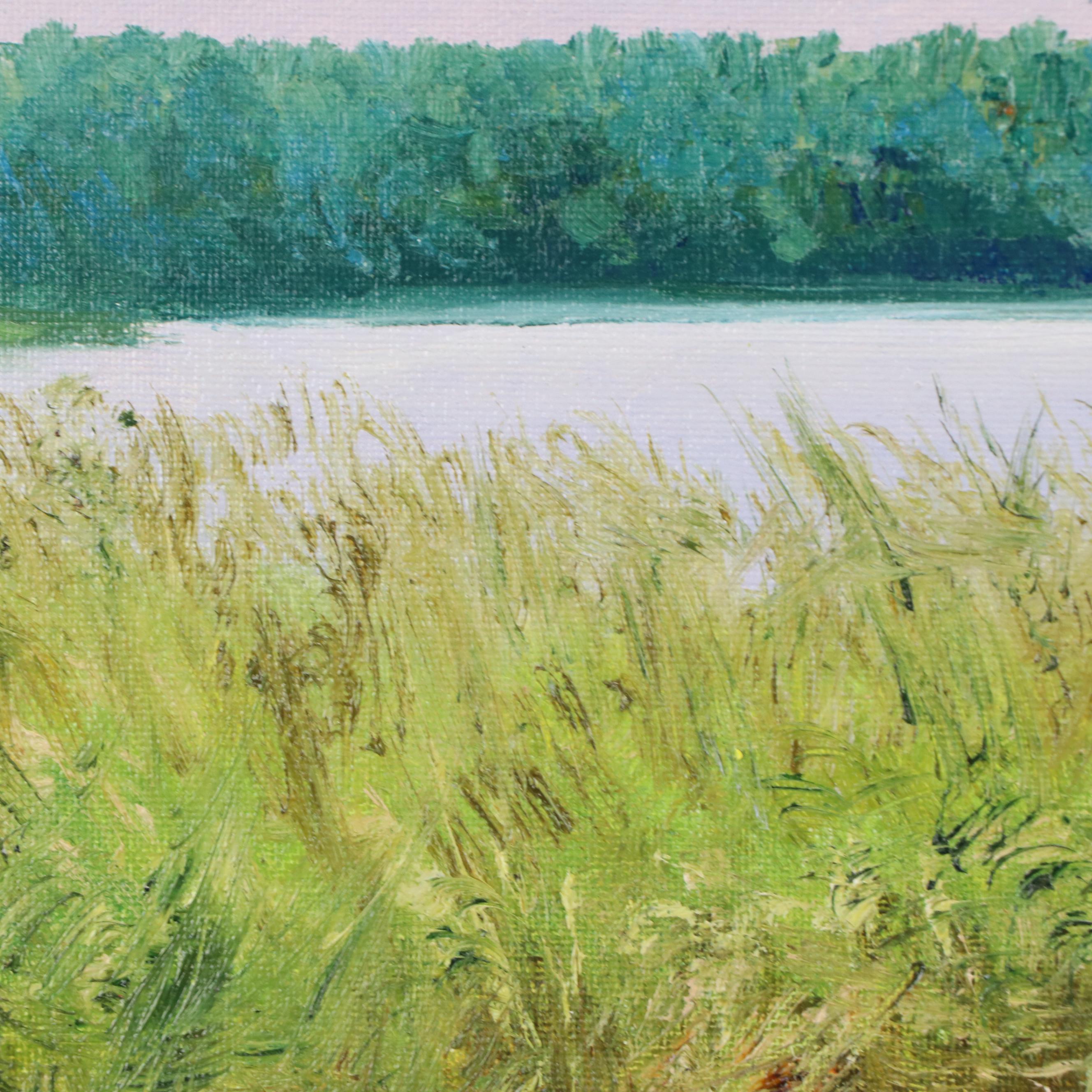 Garncarek Aleksander Pond Landscape Oil Painting, 2024