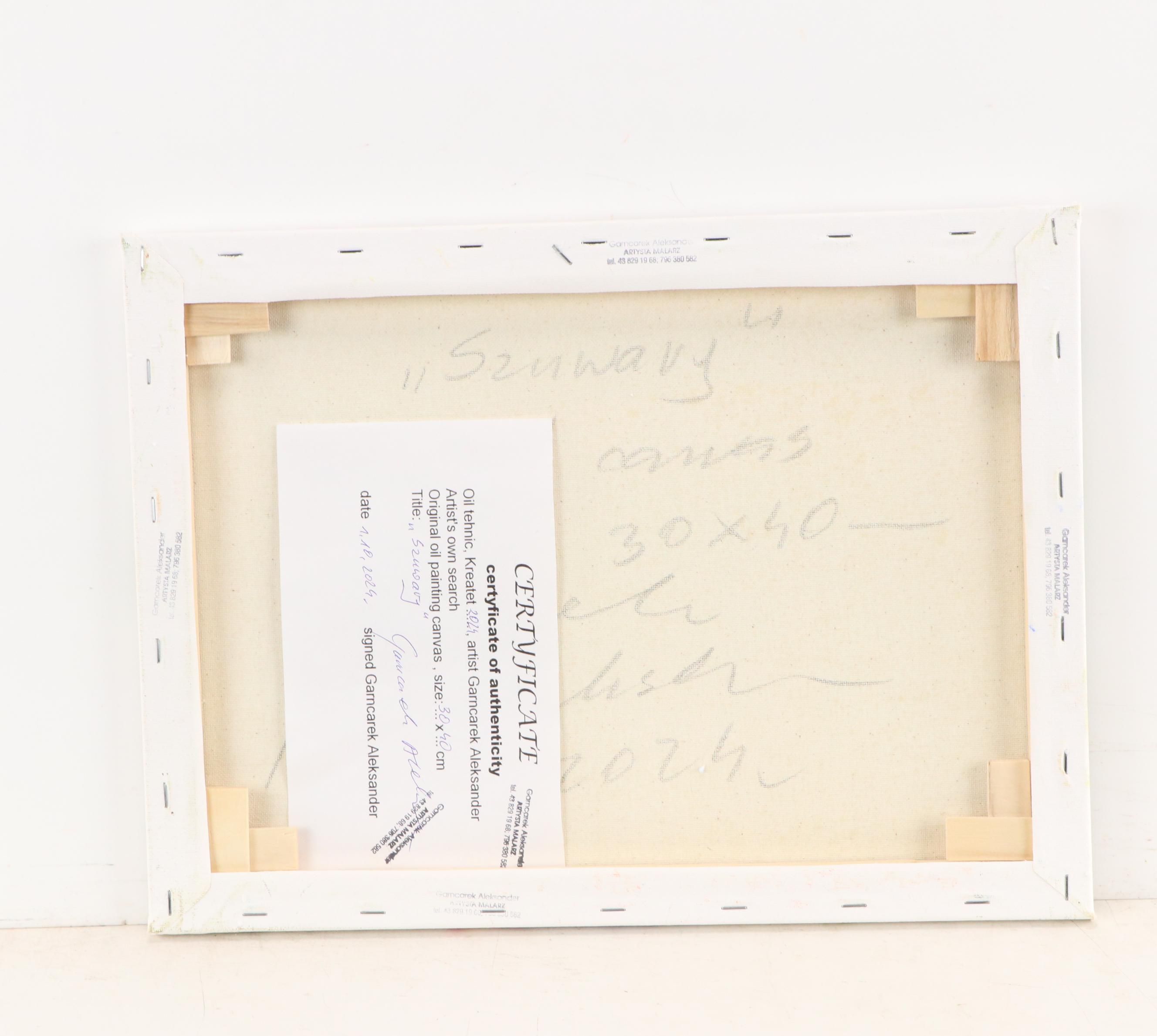 Garncarek Aleksander Pond Landscape Oil Painting, 2024