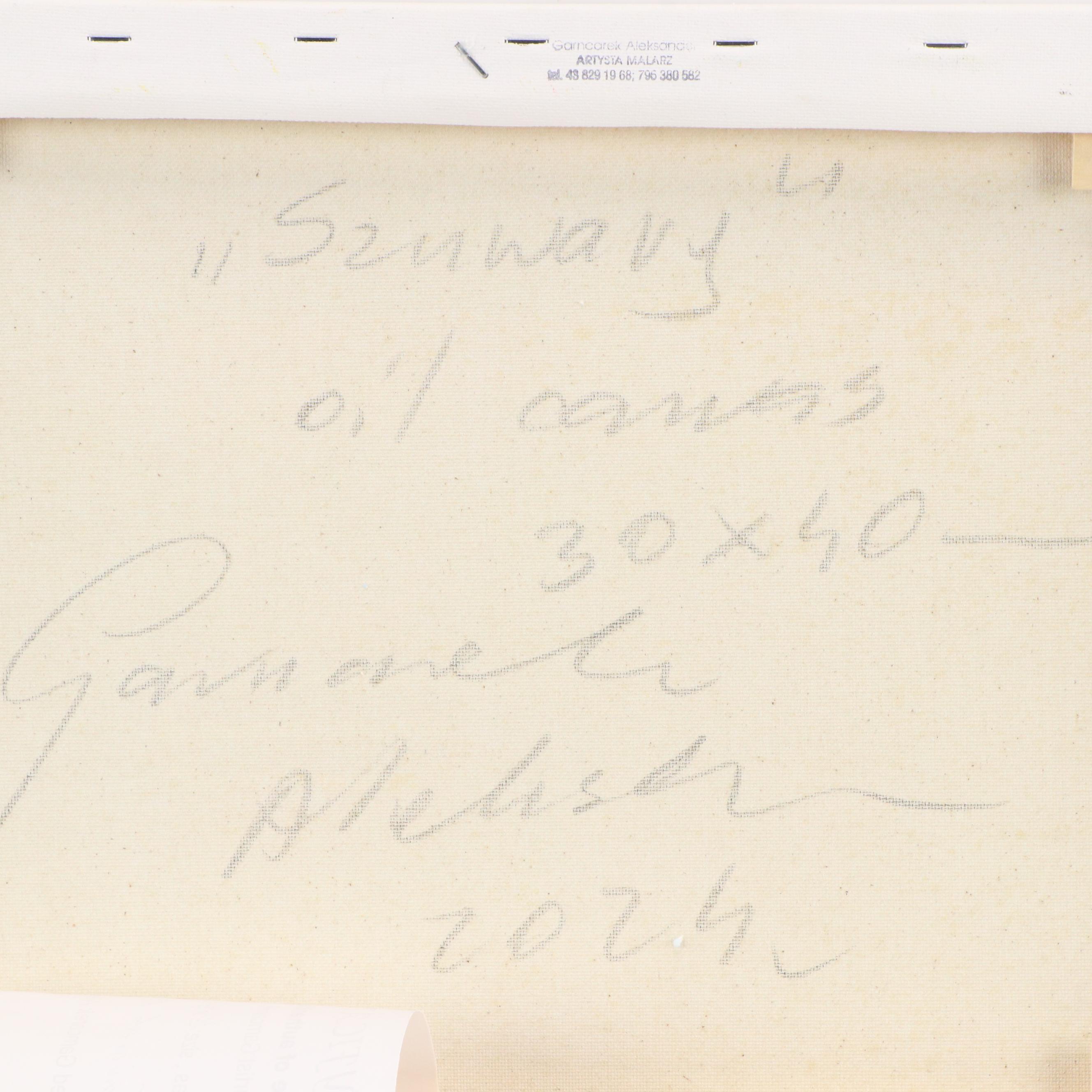 Garncarek Aleksander Pond Landscape Oil Painting, 2024