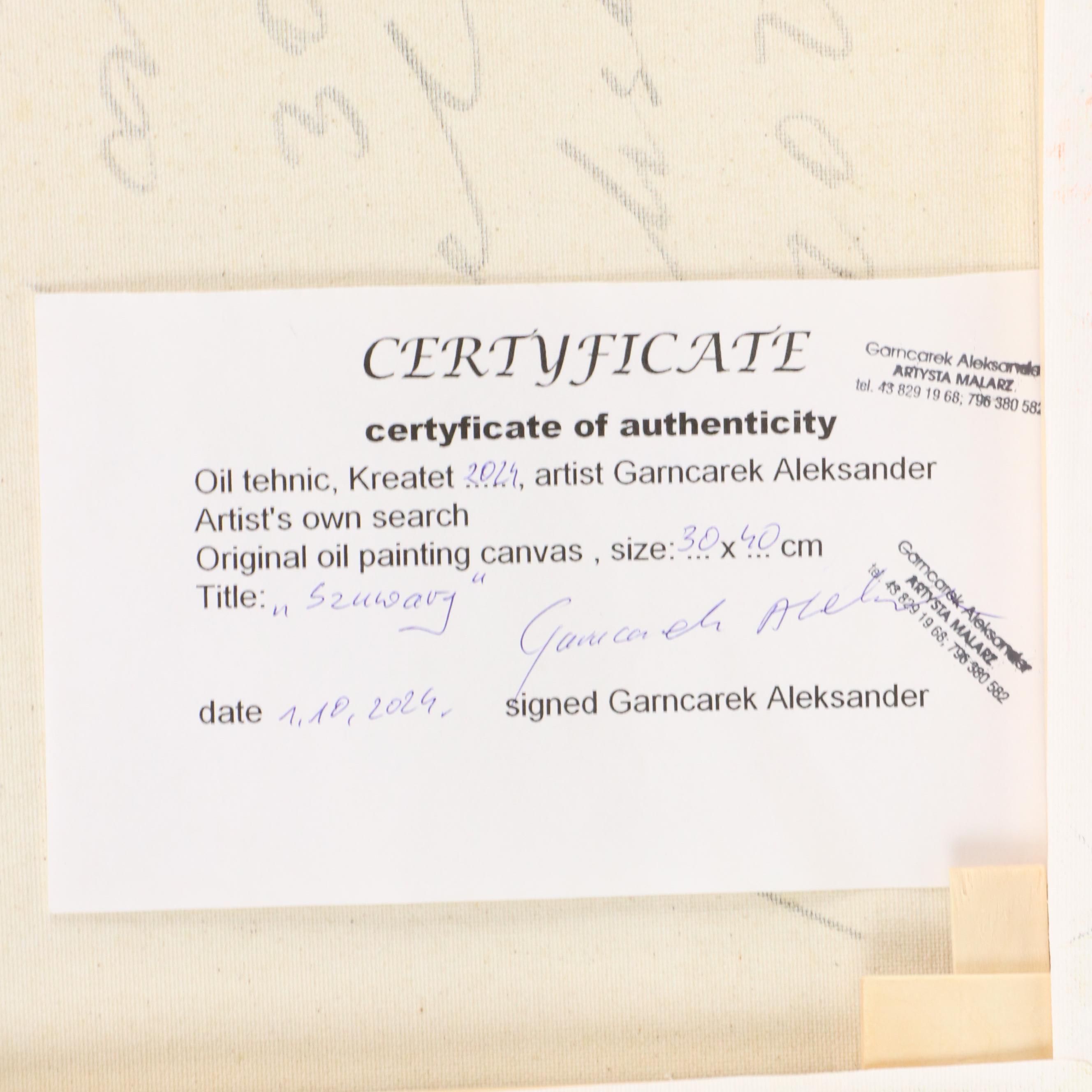 Garncarek Aleksander Pond Landscape Oil Painting, 2024