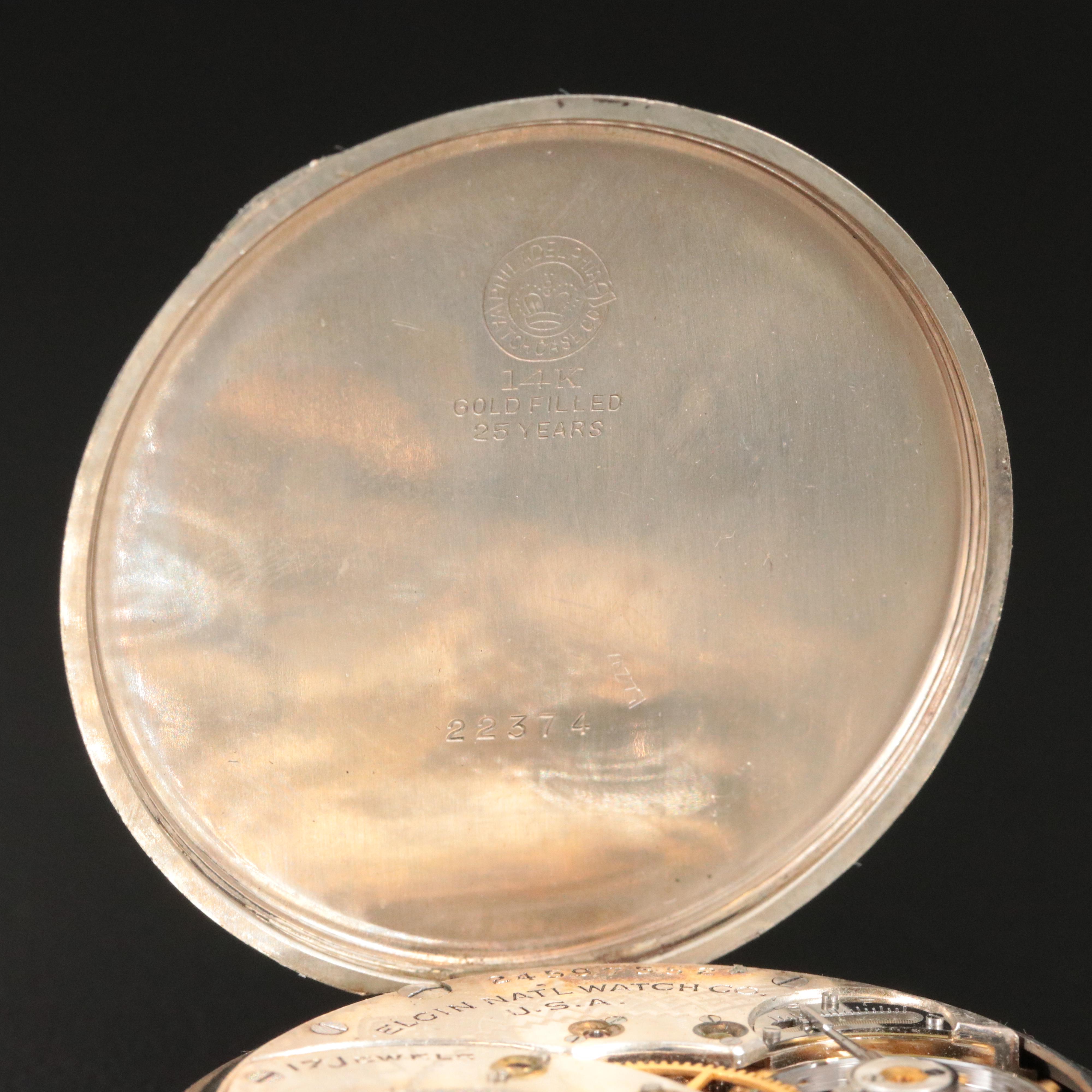 1922 Elgin 14K Gold-Filled Pocket Watch