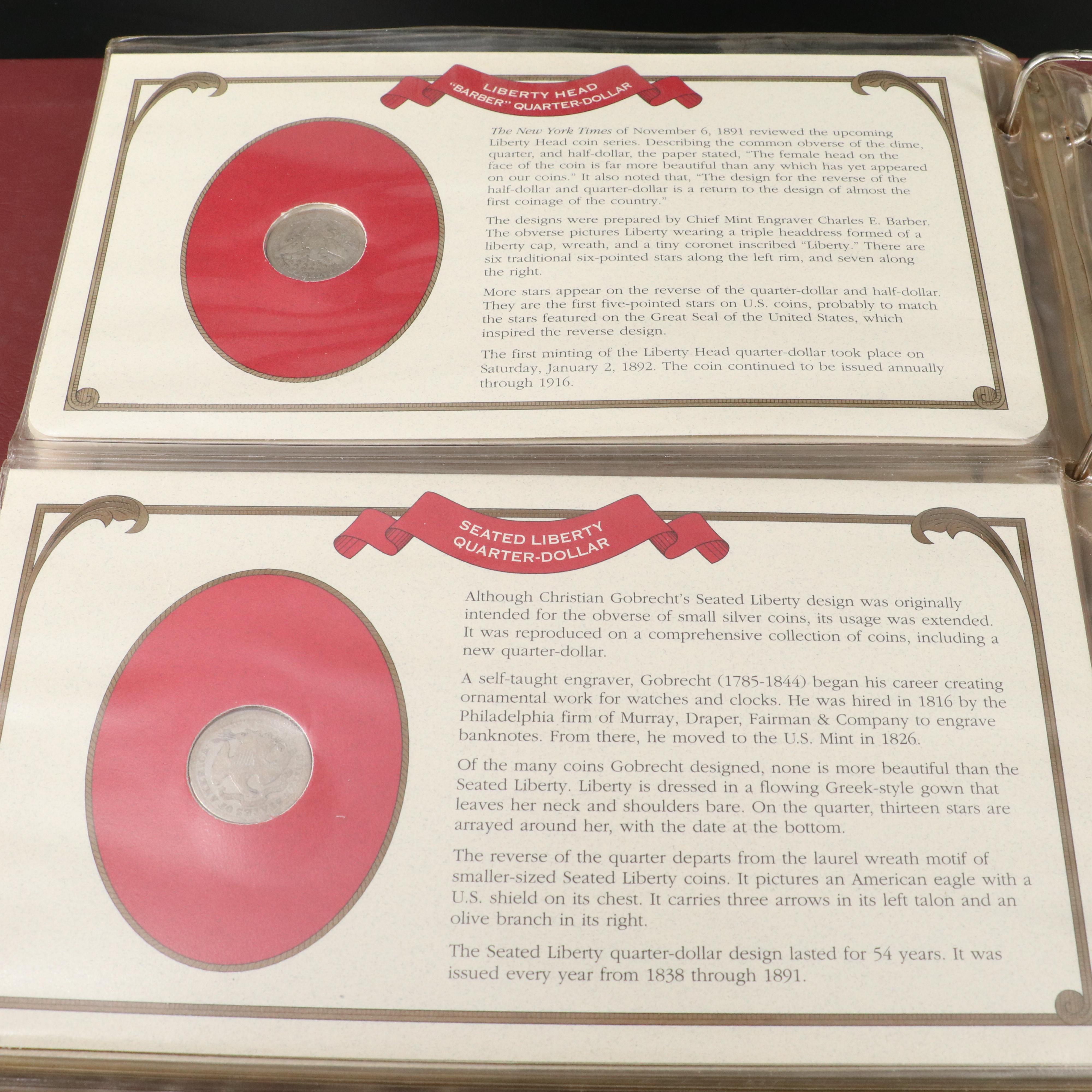 Historic Liberty Coin Collection with 12 Different Coins and Stamps