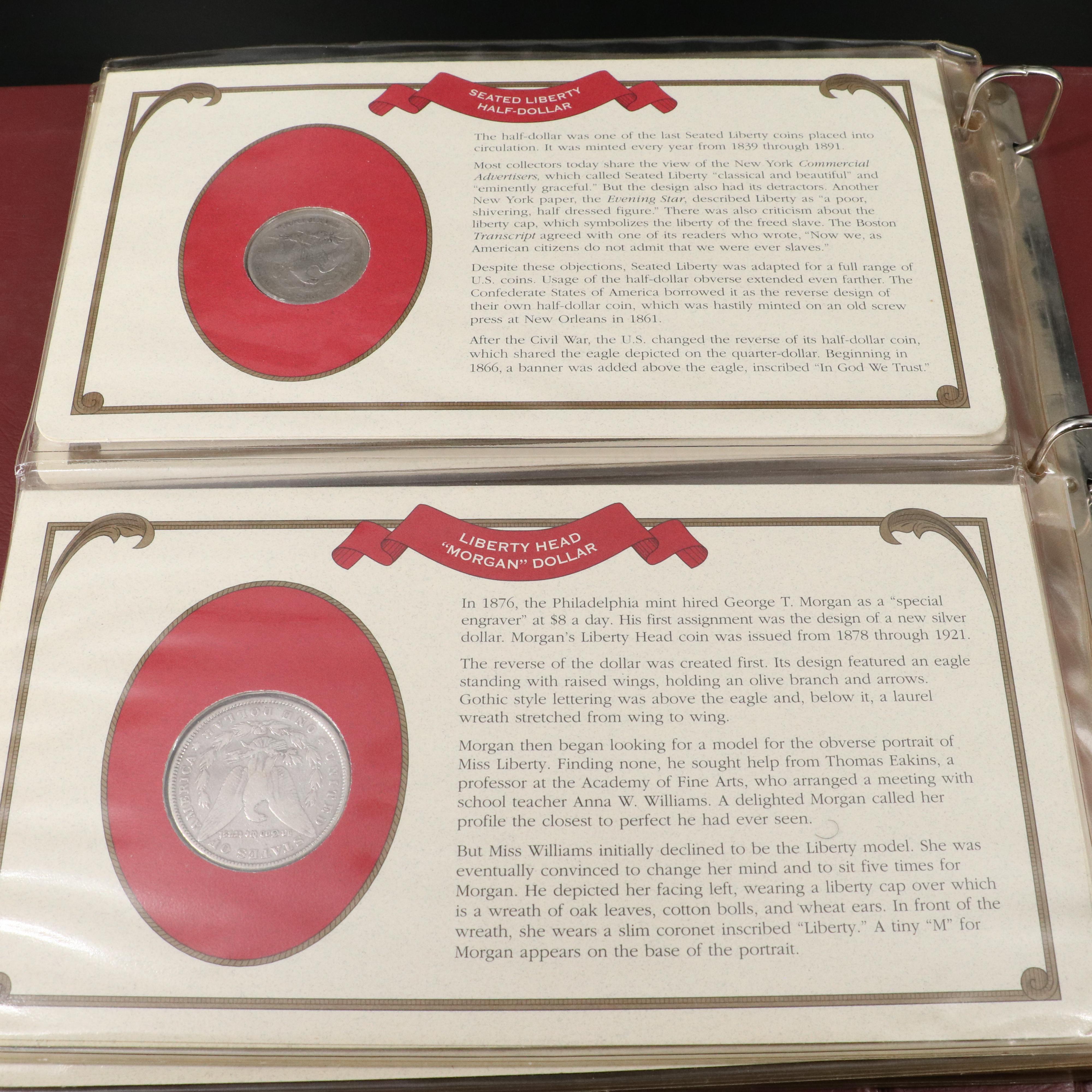 Historic Liberty Coin Collection with 12 Different Coins and Stamps