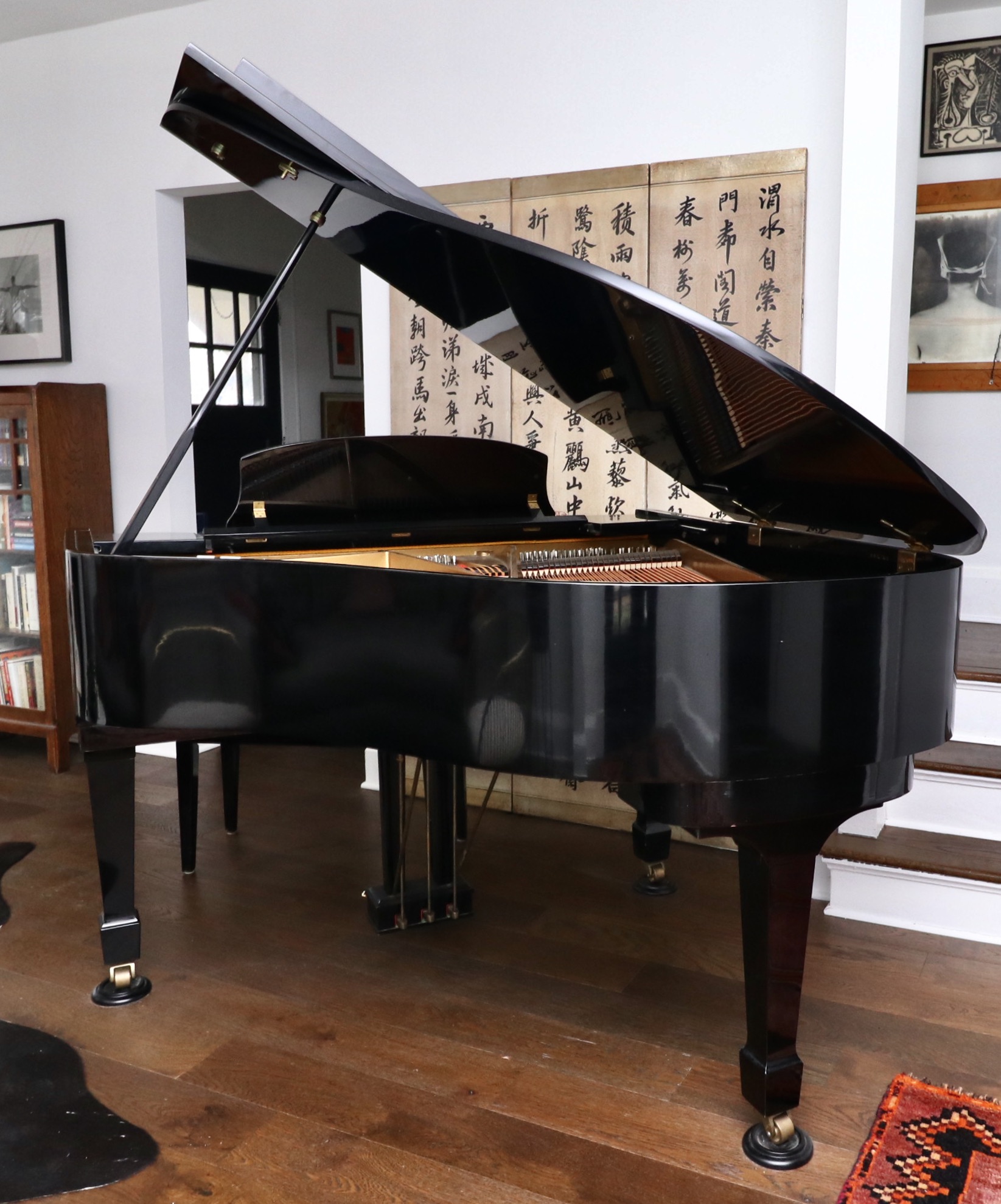 Fletcher & Sons Hyundai G-80A Gloss Black Baby Grand Piano and Bench
