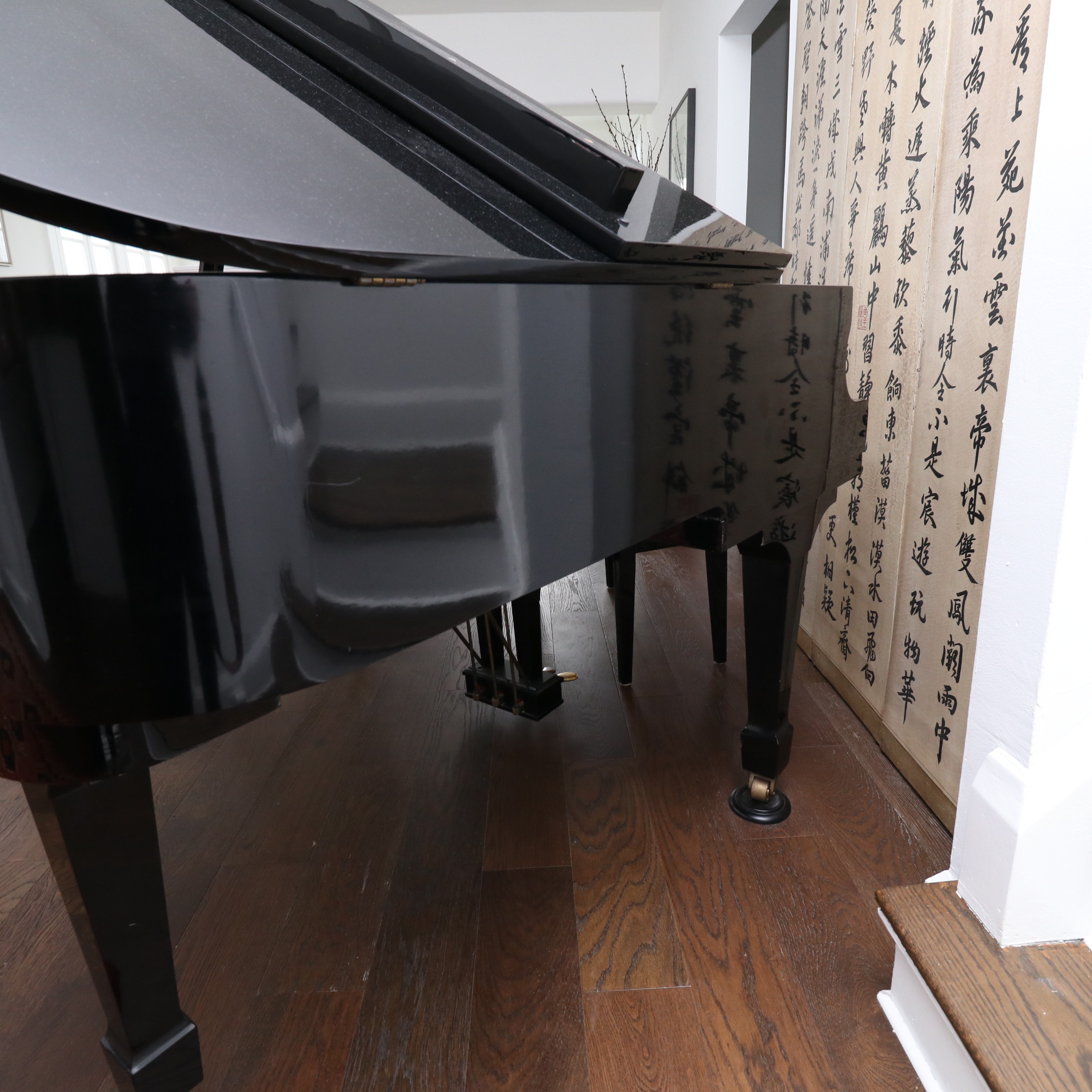 Fletcher & Sons Hyundai G-80A Gloss Black Baby Grand Piano and Bench
