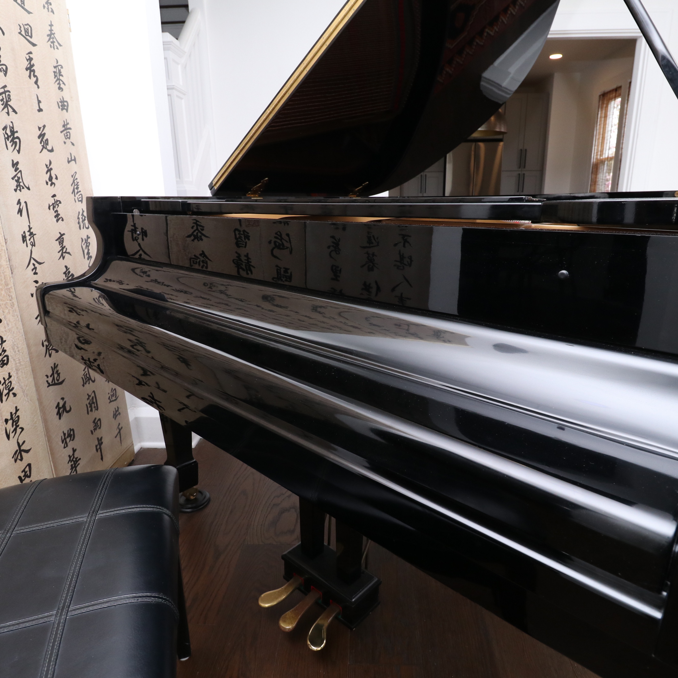 Fletcher & Sons Hyundai G-80A Gloss Black Baby Grand Piano and Bench
