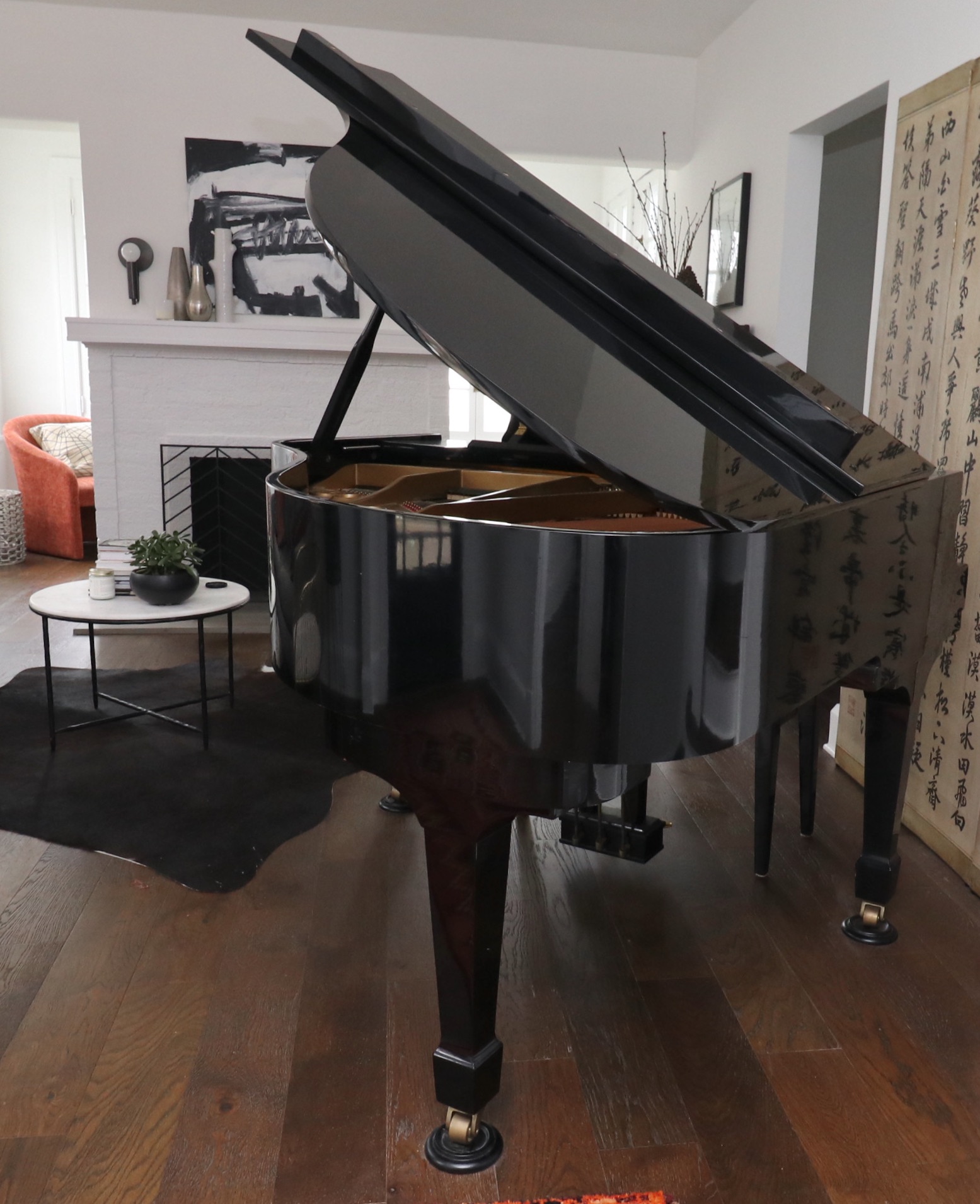 Fletcher & Sons Hyundai G-80A Gloss Black Baby Grand Piano and Bench