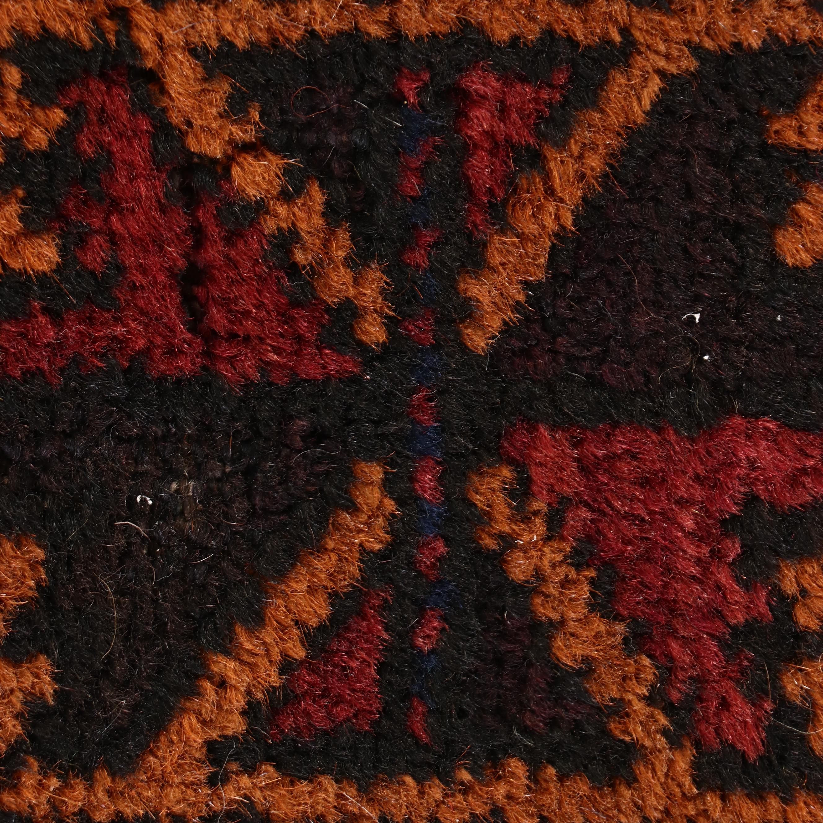 2'11 x 6' Hand-Knotted Afghan Baluch Carpet Runner