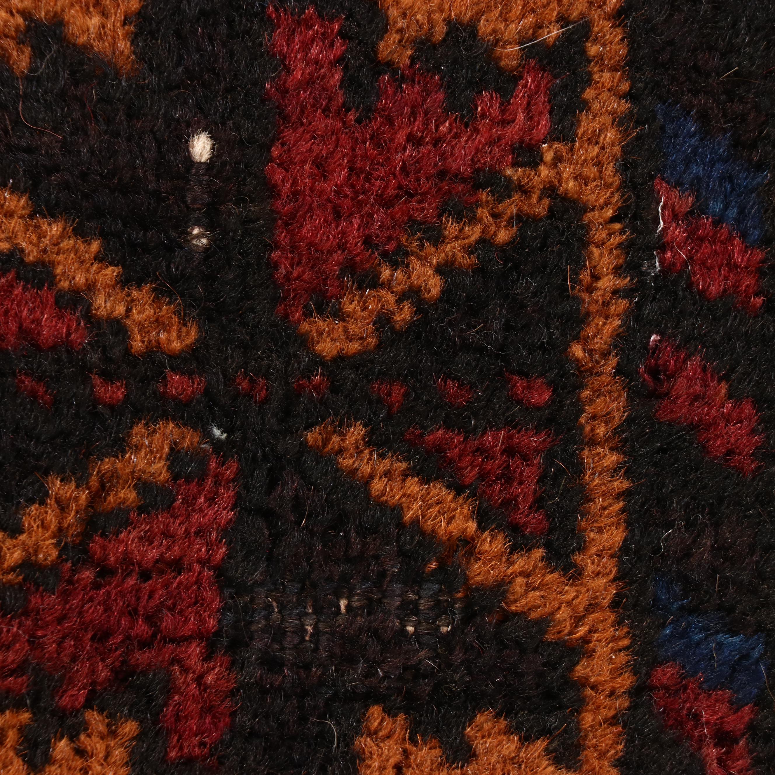 2'11 x 6' Hand-Knotted Afghan Baluch Carpet Runner