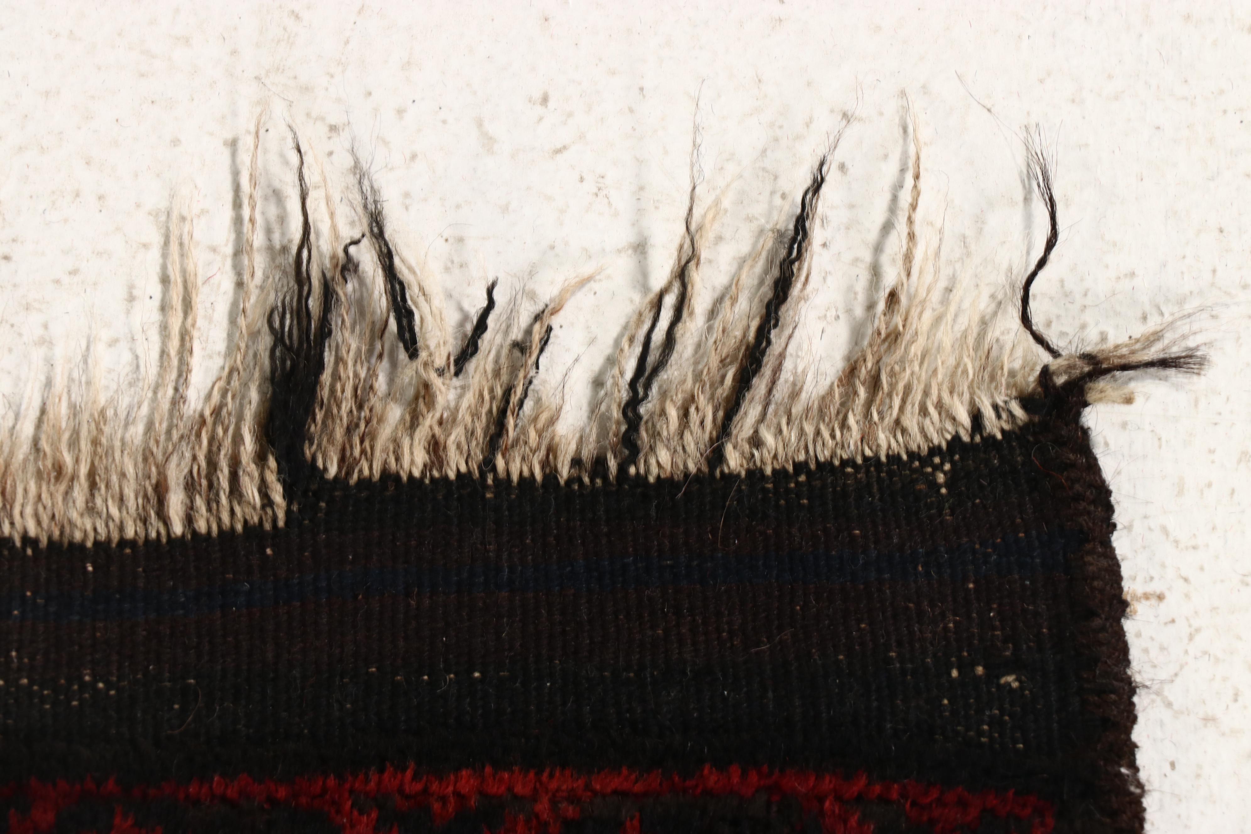 2'11 x 6' Hand-Knotted Afghan Baluch Carpet Runner