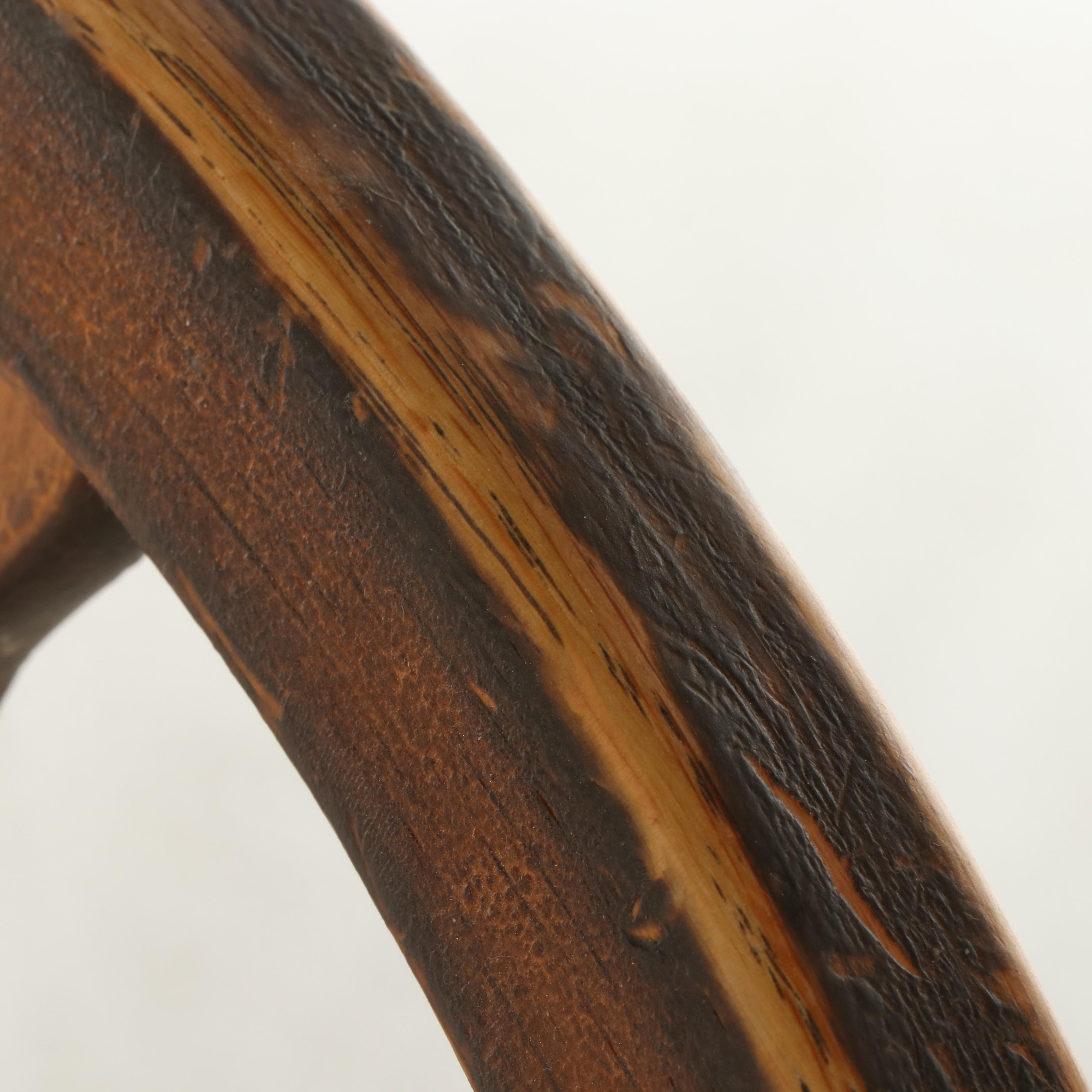 Oak Dining Table with Four Windsor Side Chairs