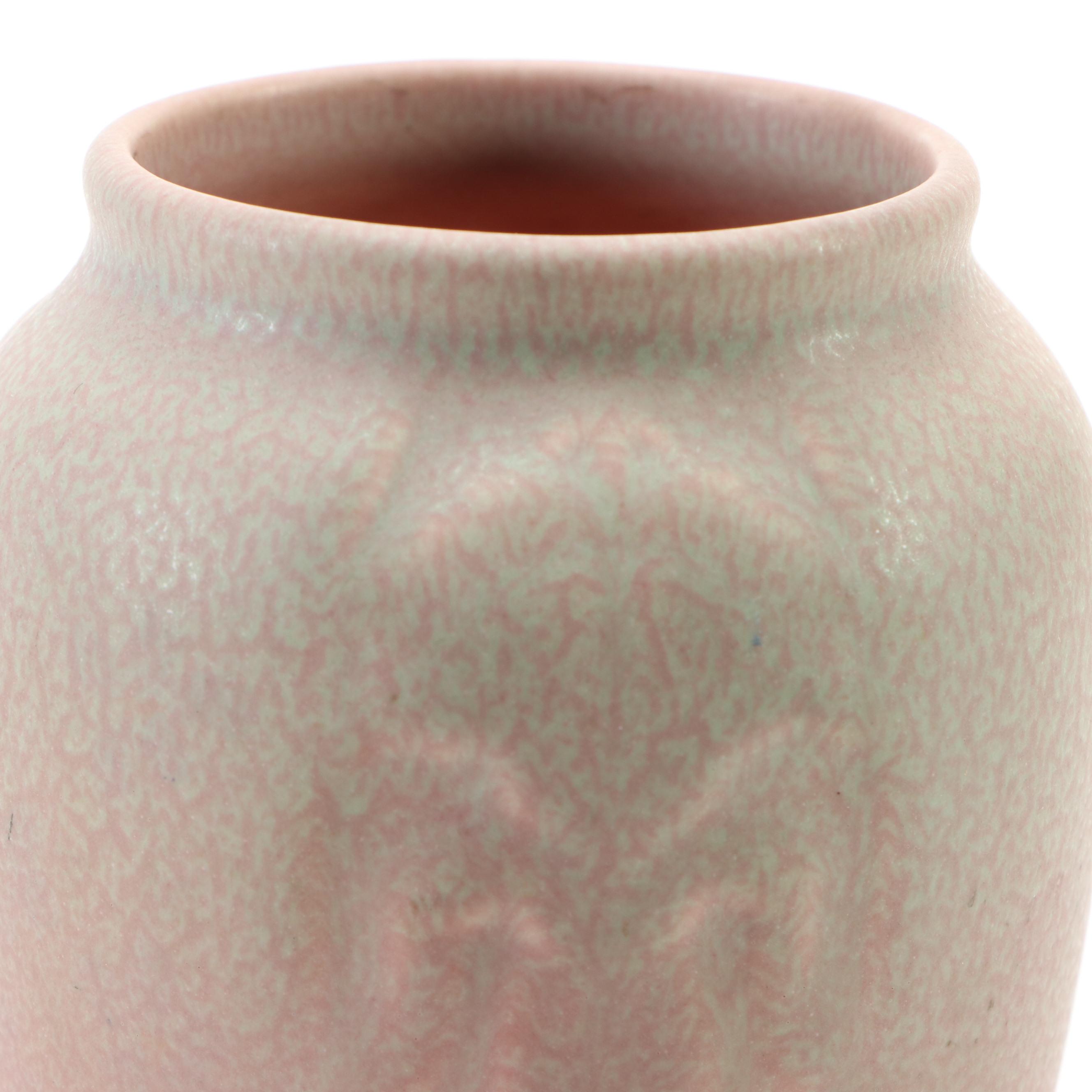 Rookwood Pottery Frogskin Glaze Ceramic Bleeding Heart Vase, 1922