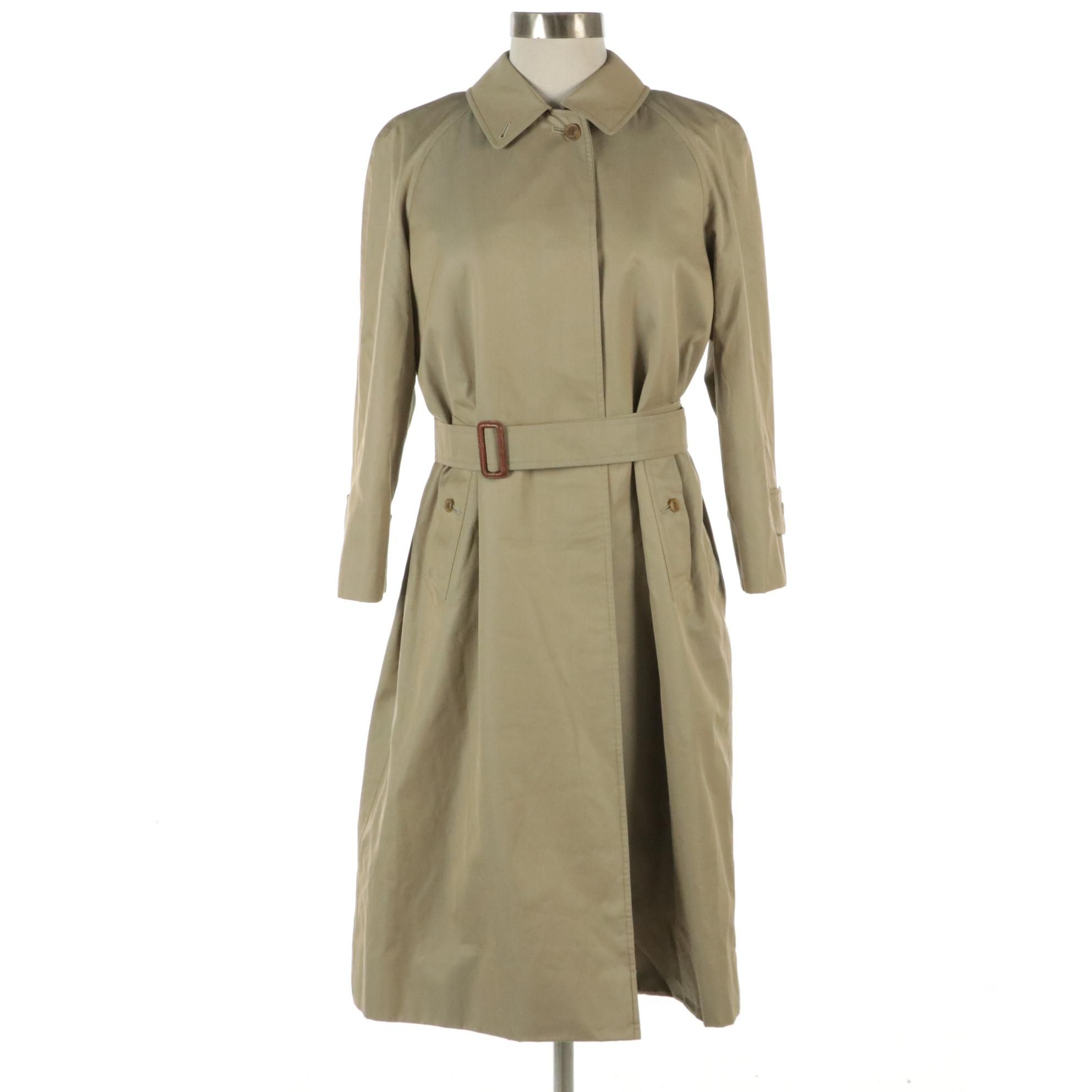 Burberrys Cotton Raincoat with Wool Liner, Made in Japan