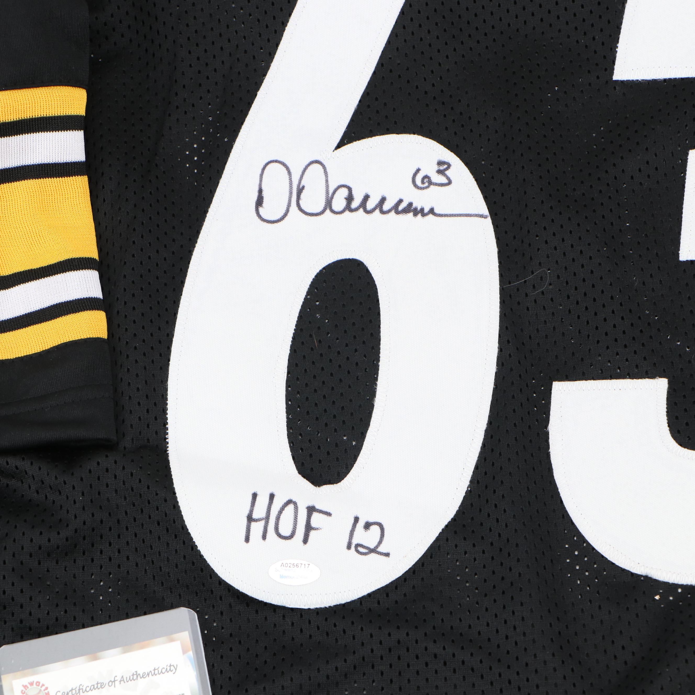 Dermontti Dawson Signed “HOF 12” Pittsburgh Steelers Football Jersey, Schwartz