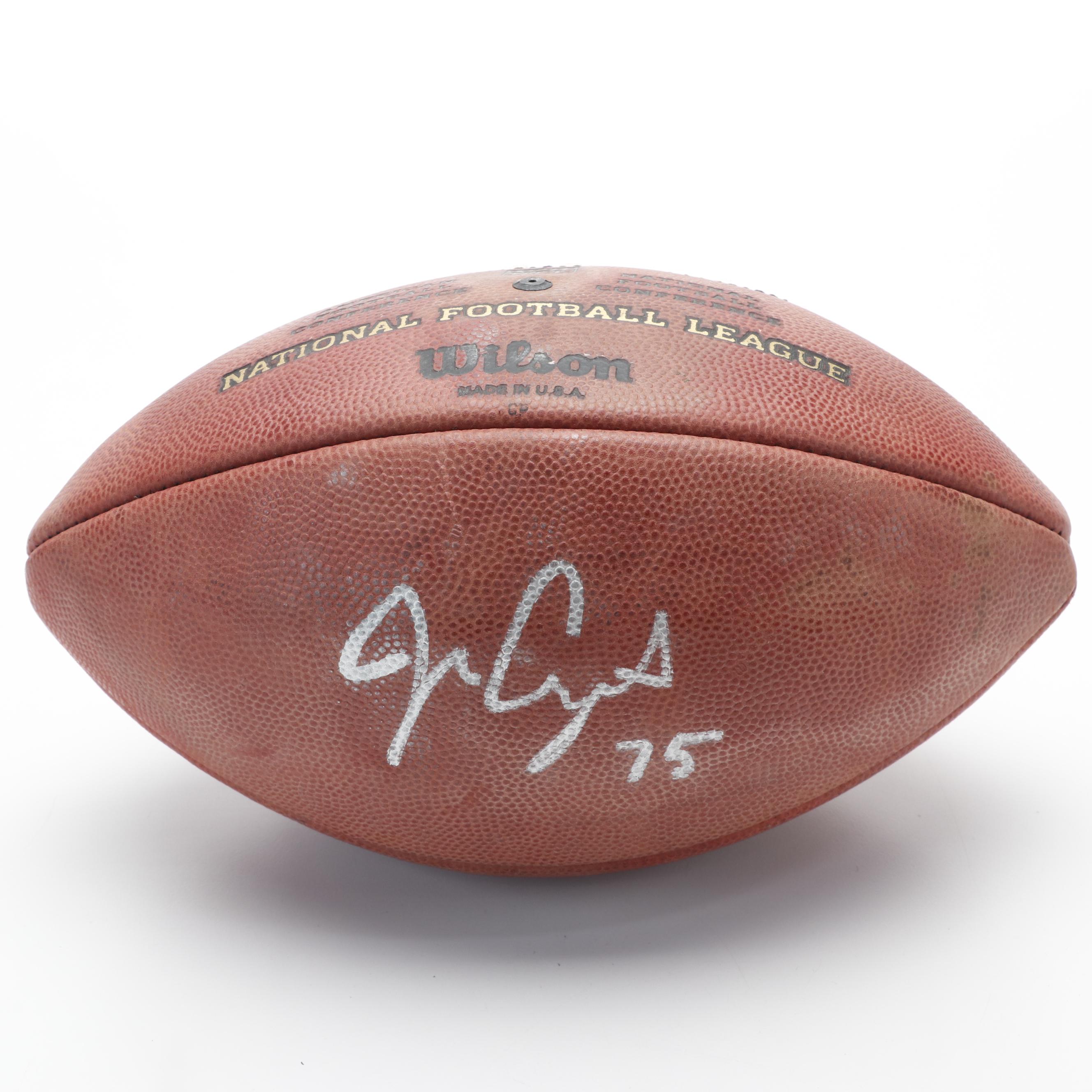 Champ Bailey, Malcolm Kelly, and Other Signed Wilson NFL Footballs with More
