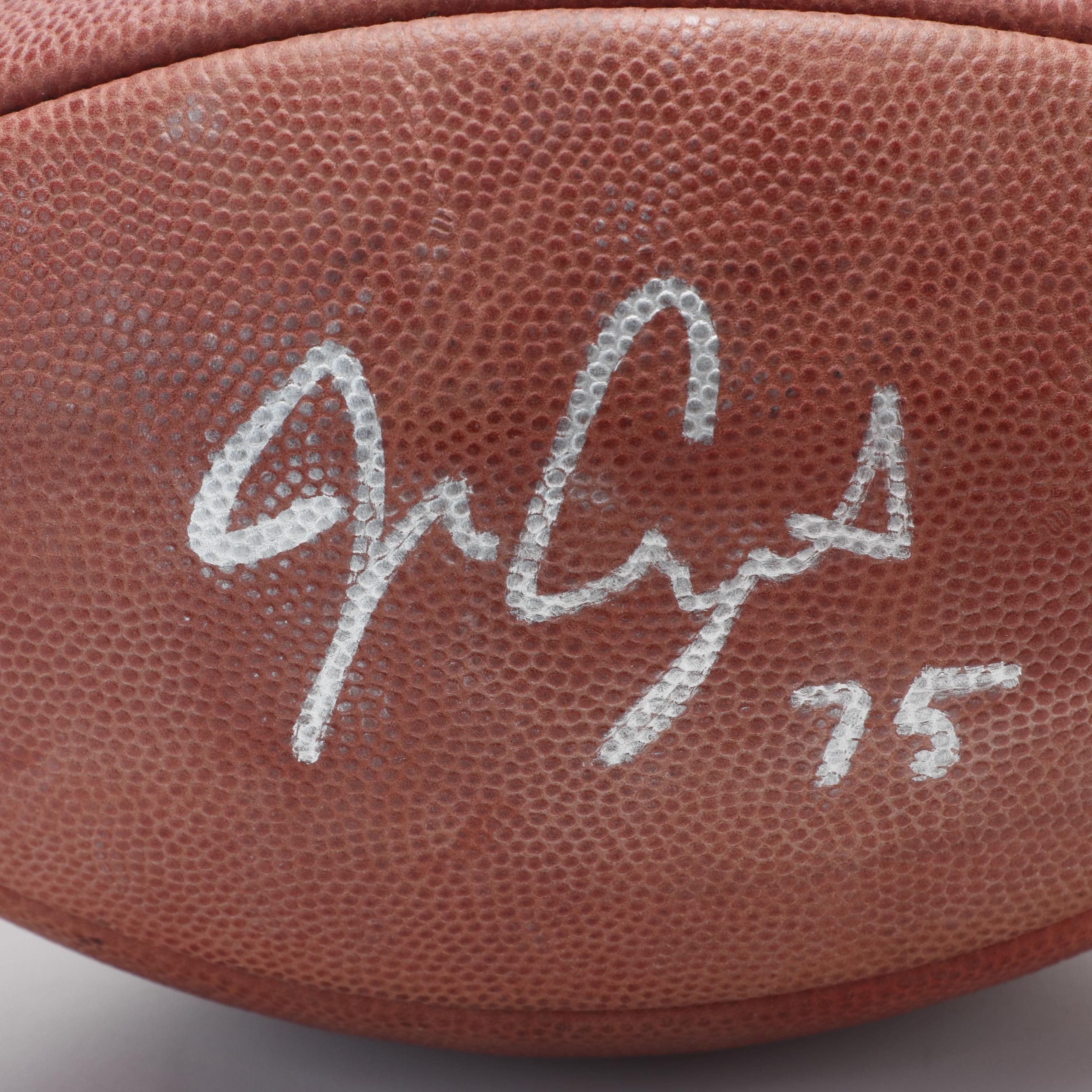 Champ Bailey, Malcolm Kelly, and Other Signed Wilson NFL Footballs with More
